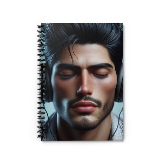 Music Vibes Spiral Notebook Paper products Printify One Size