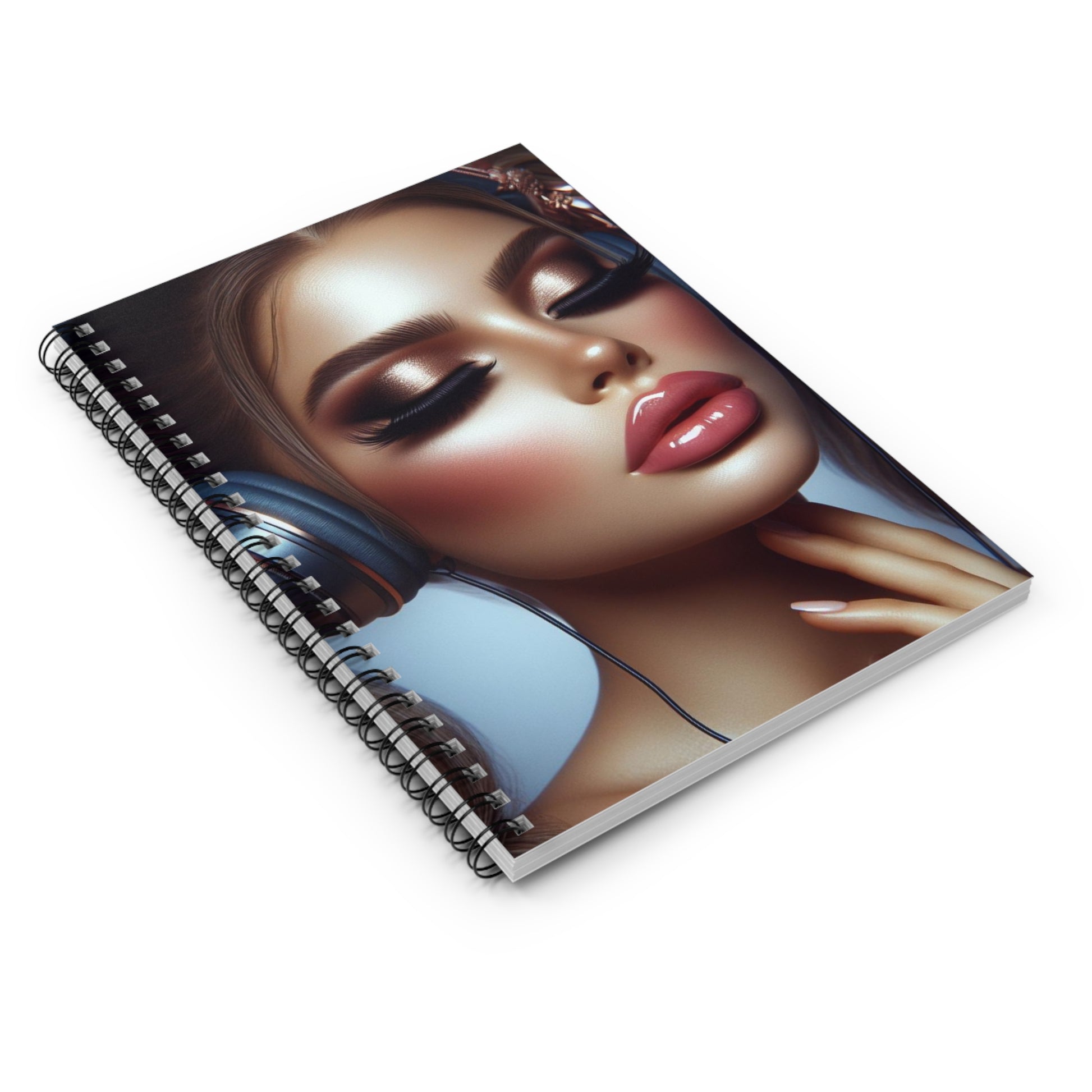 Music Vibes Spiral Notebook Paper products Printify