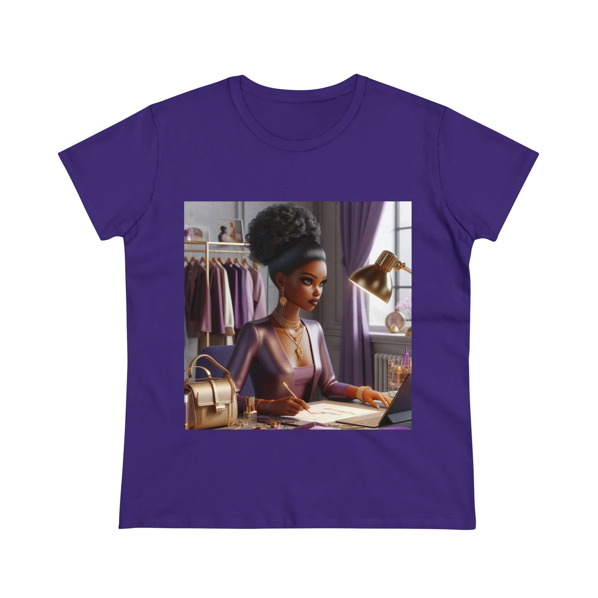 Fashion and Beauty T-Shirt T-Shirt Printify Purple S