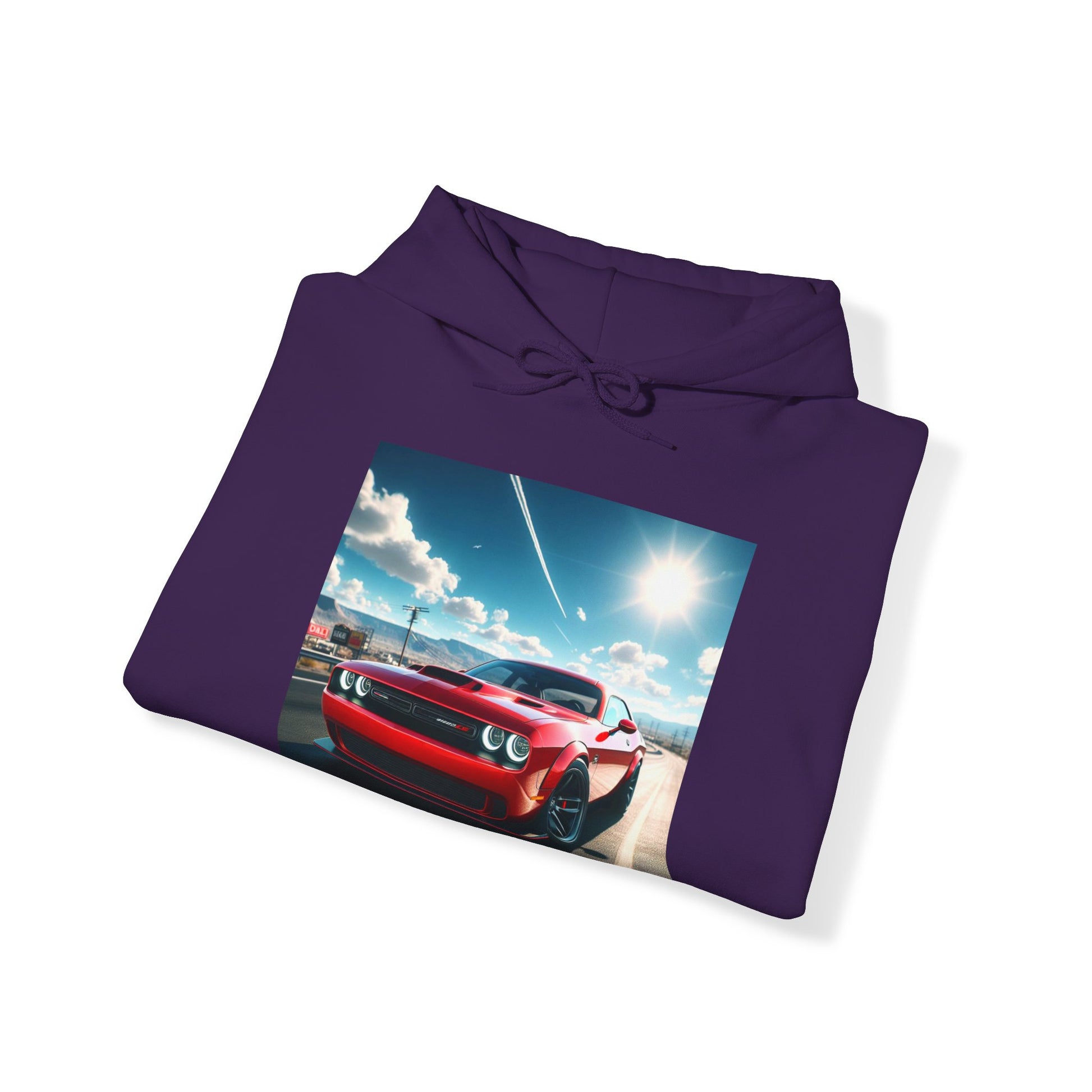 Red Challenger Hoodie Hoodie Printify