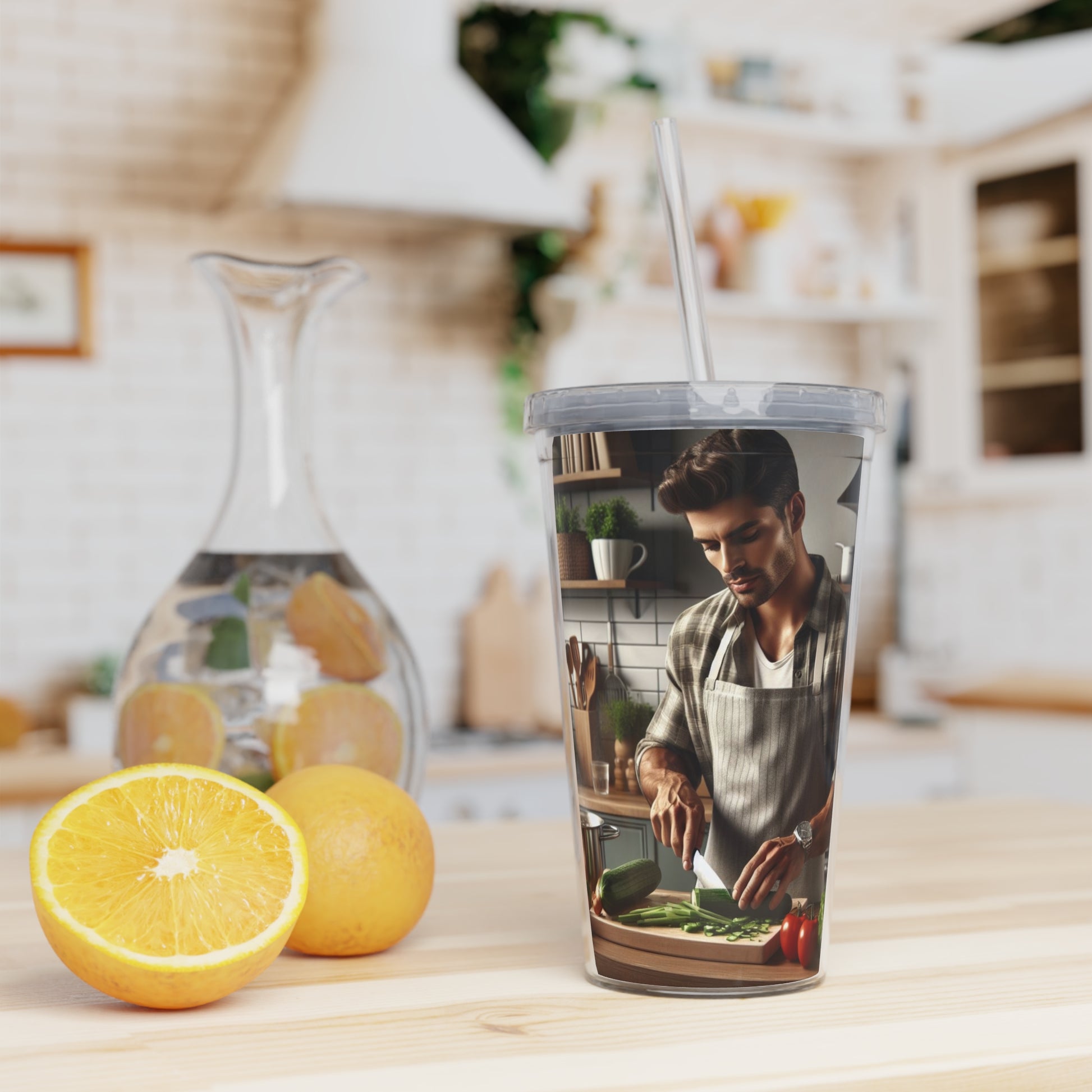 Dinner Time Tumbler with Straw Mug Printify