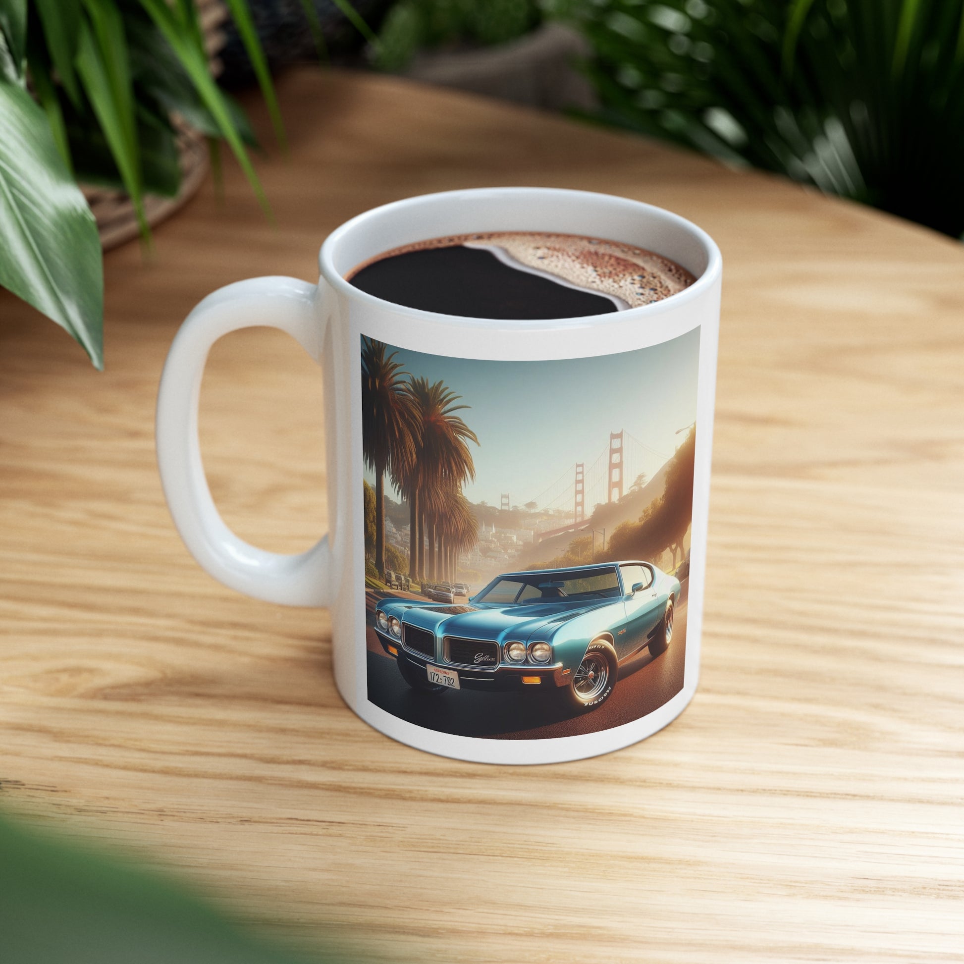1972 Blue Buick Gran Sport Mug Mug Printify
