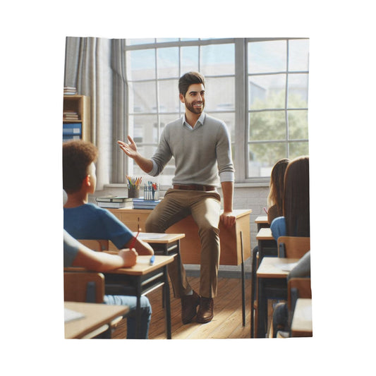 Class in Session Plush Blanket All Over Prints Printify 50" × 60"