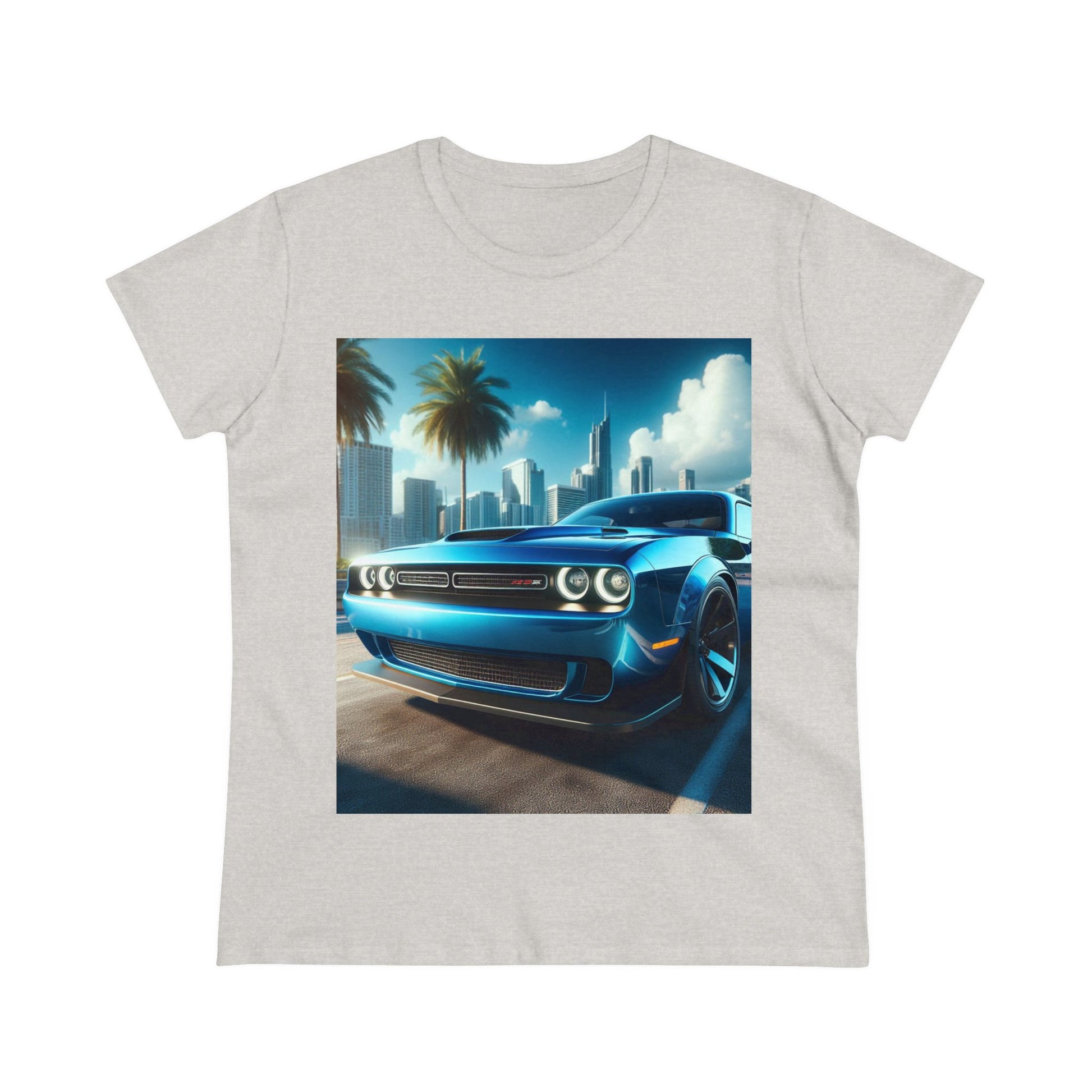 Blue Challenger T-Shirt T-Shirt Printify Ash S