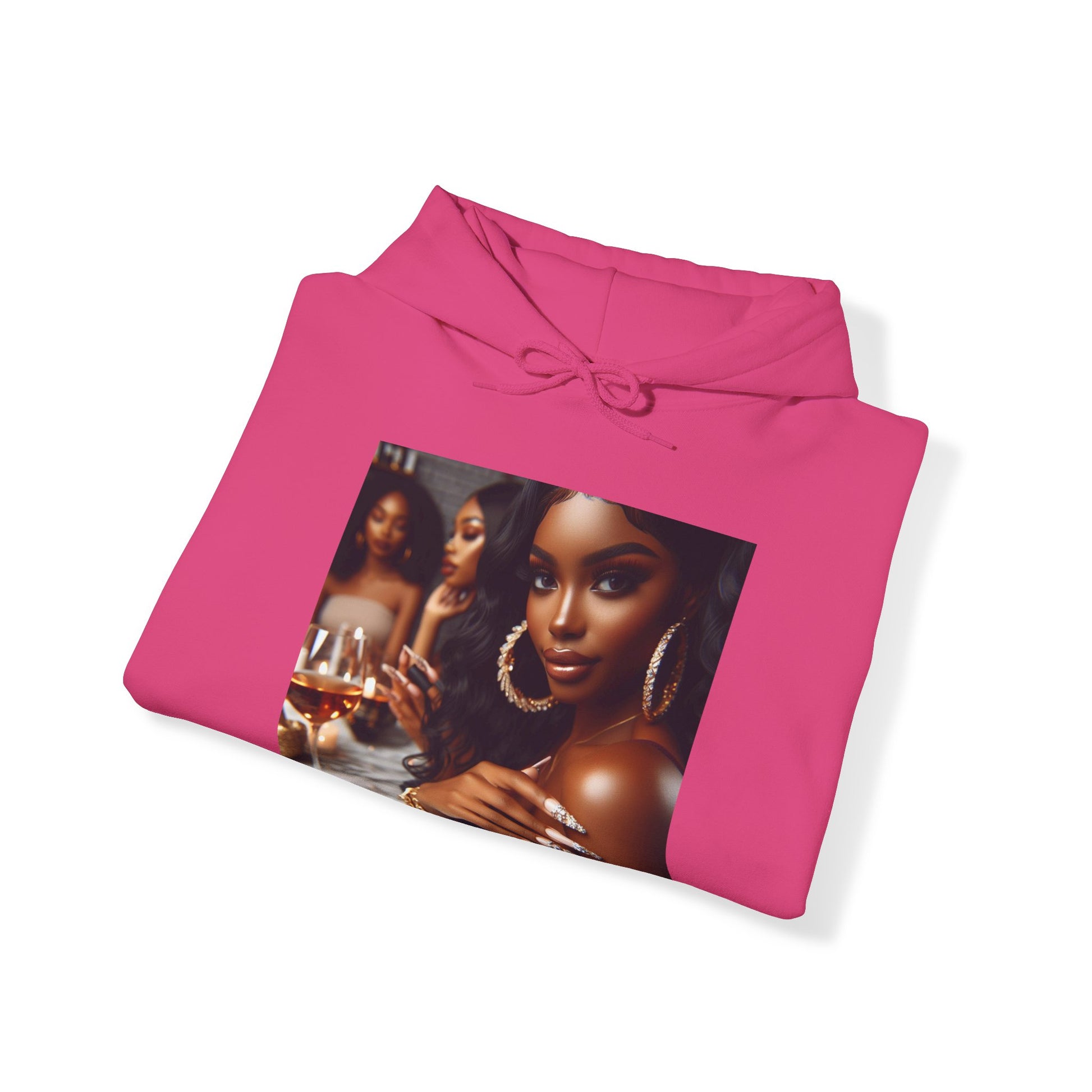 Wine Down Hoodie Hoodie Printify