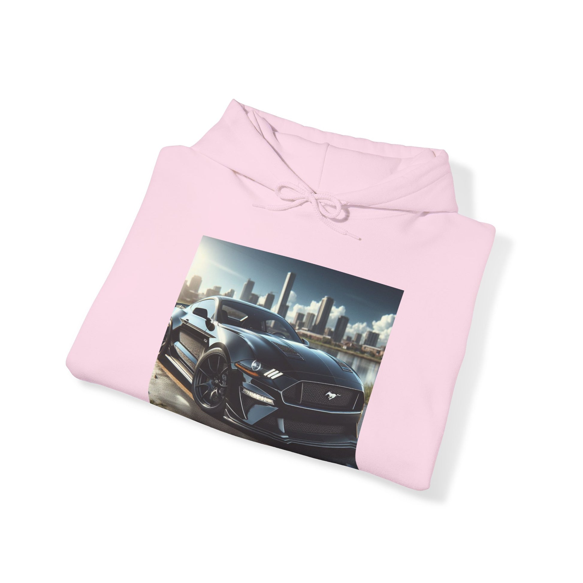 Black Mustang Hoodie Hoodie Printify