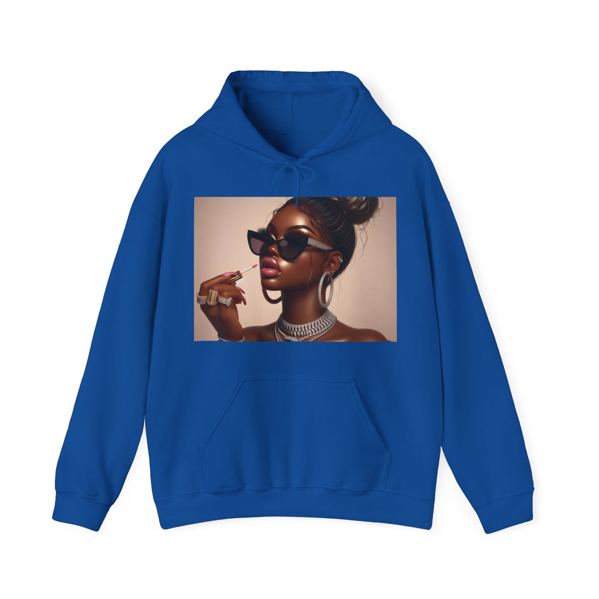 My Lip Gloss is Poppin Hoodie Hoodie Printify Royal S