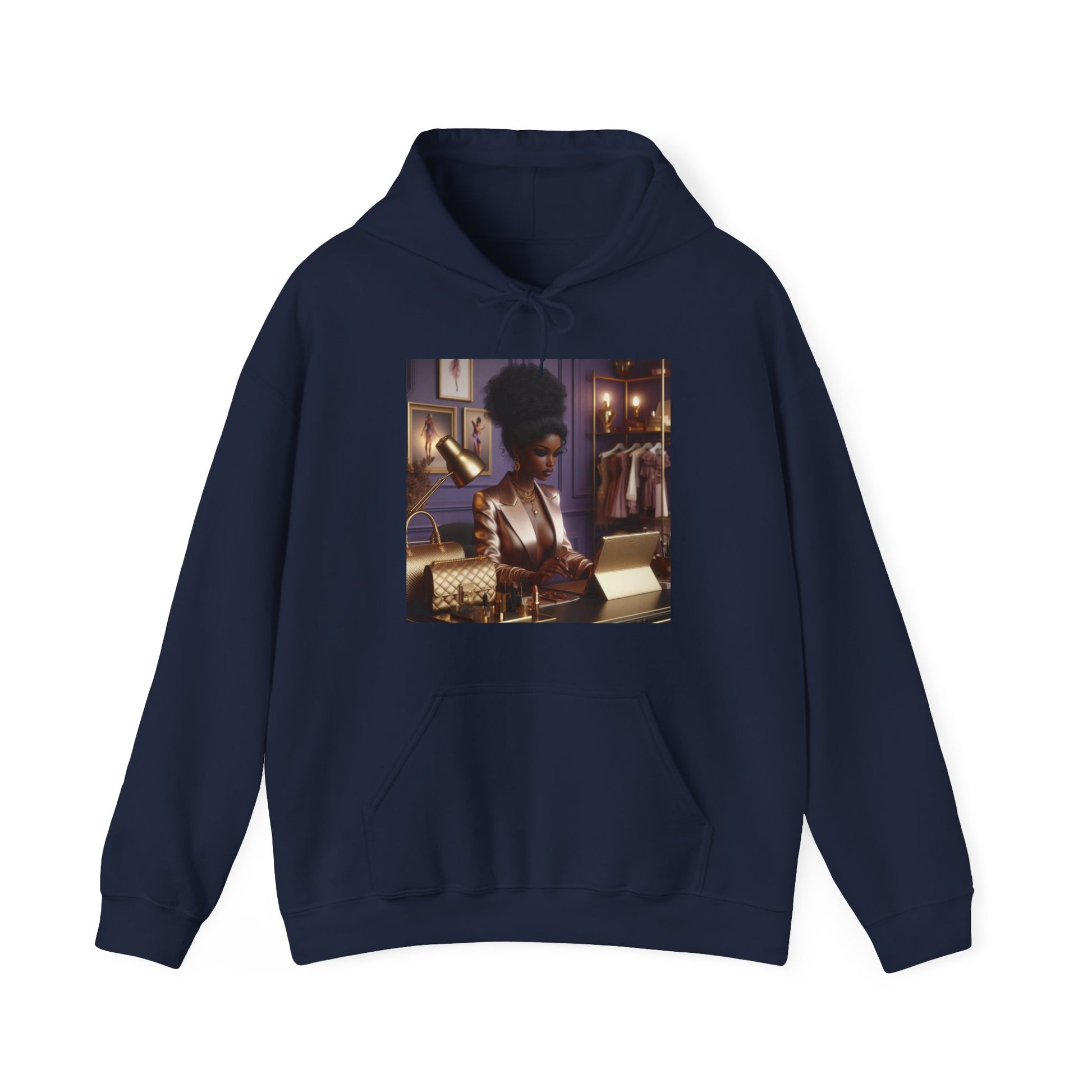 Fashion and Beauty Hoodie Hoodie Printify Navy S