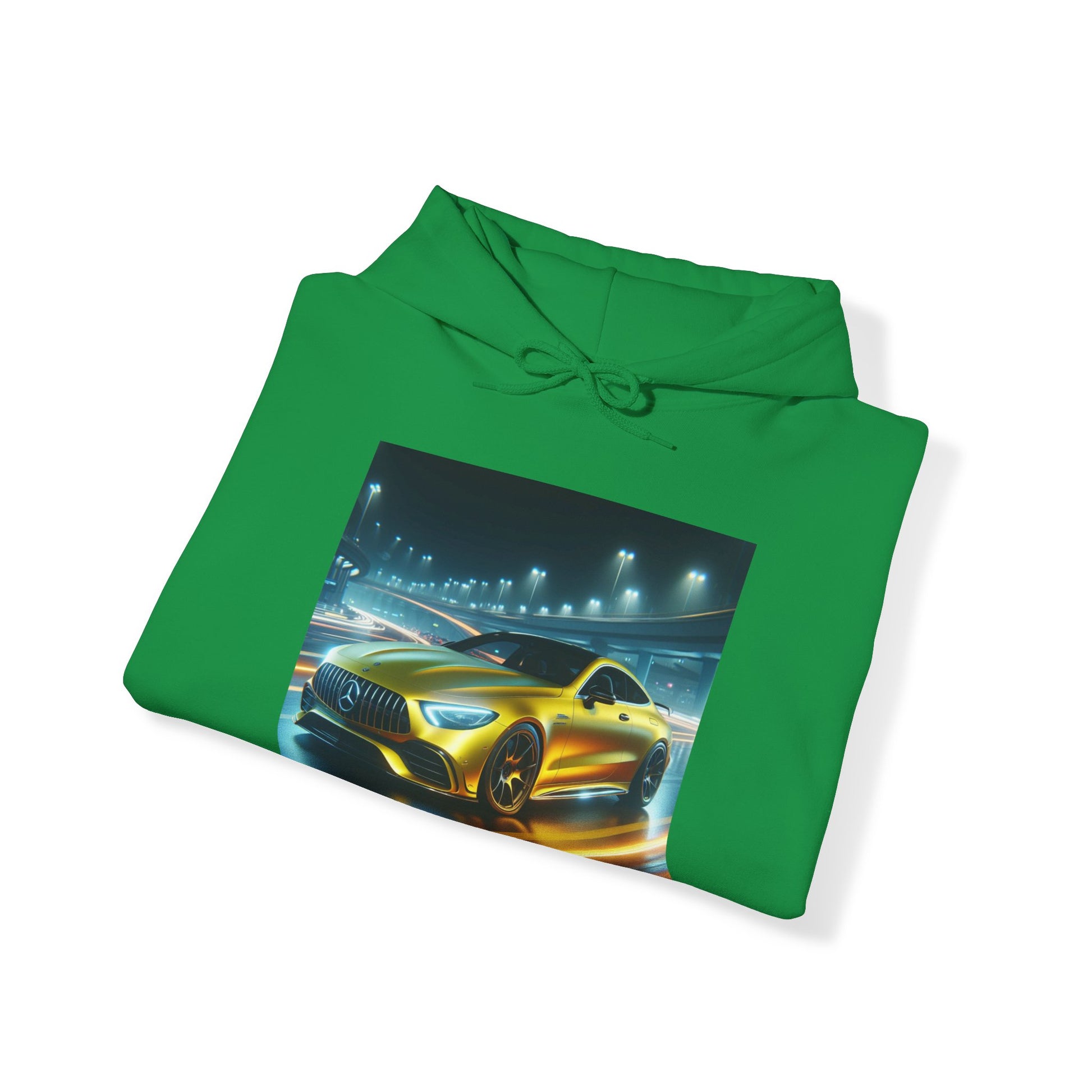 Yellow Mercedes Hoodie Hoodie Printify