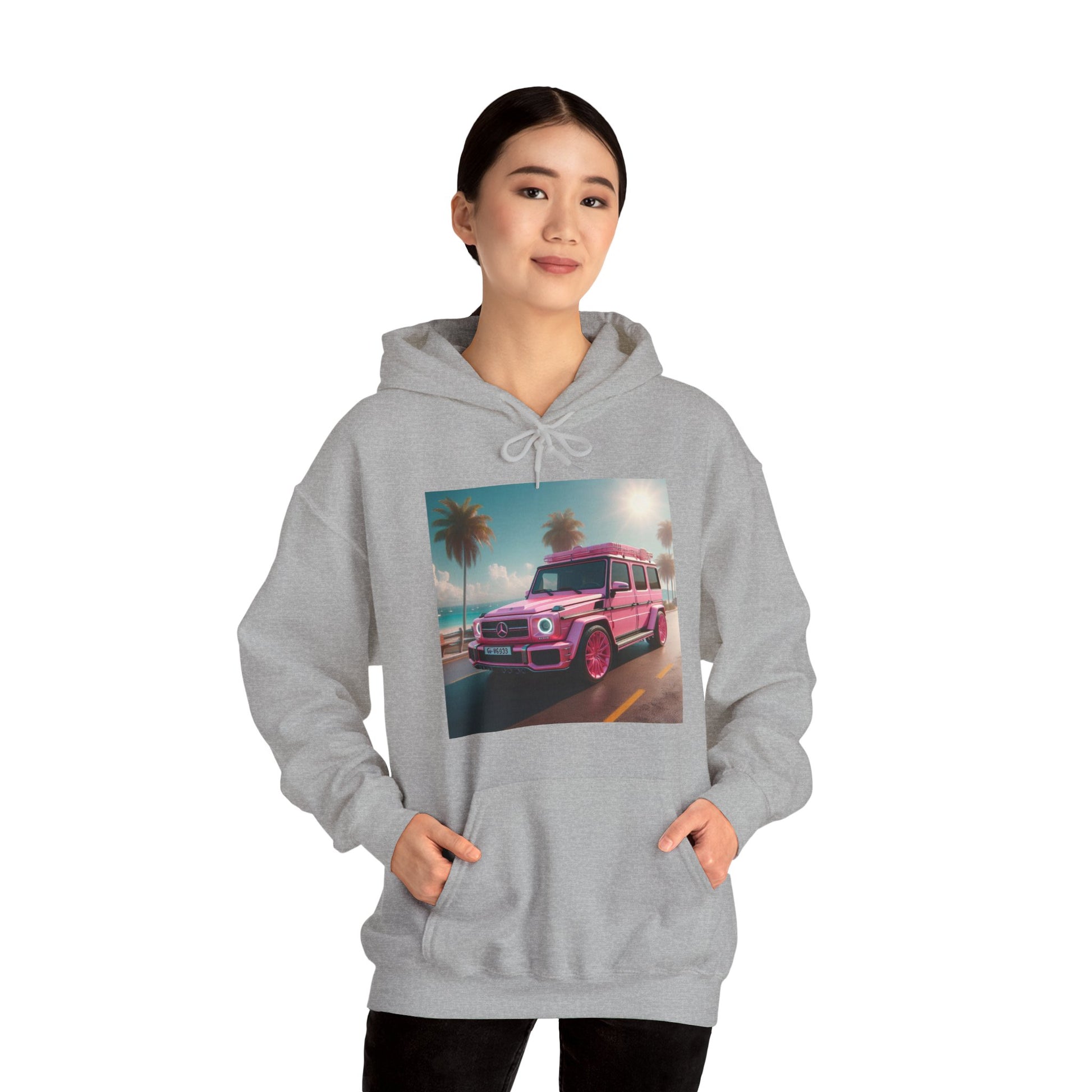 Pink G-Wagon Hoodie Hoodie Printify