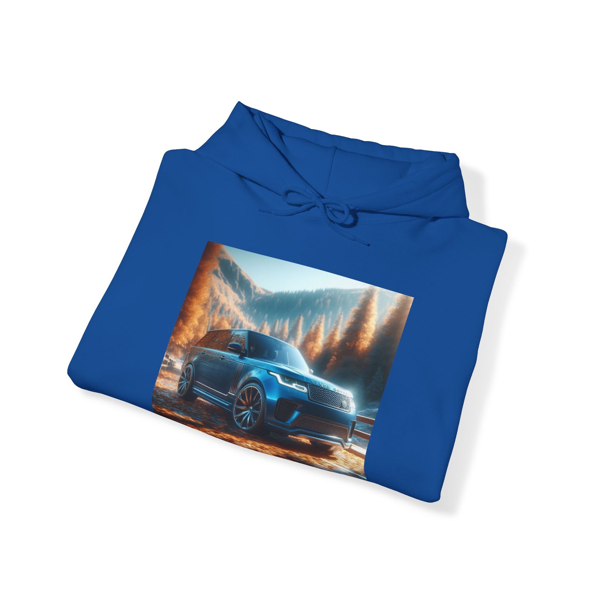 Blue Range Rover Hoodie Hoodie Printify
