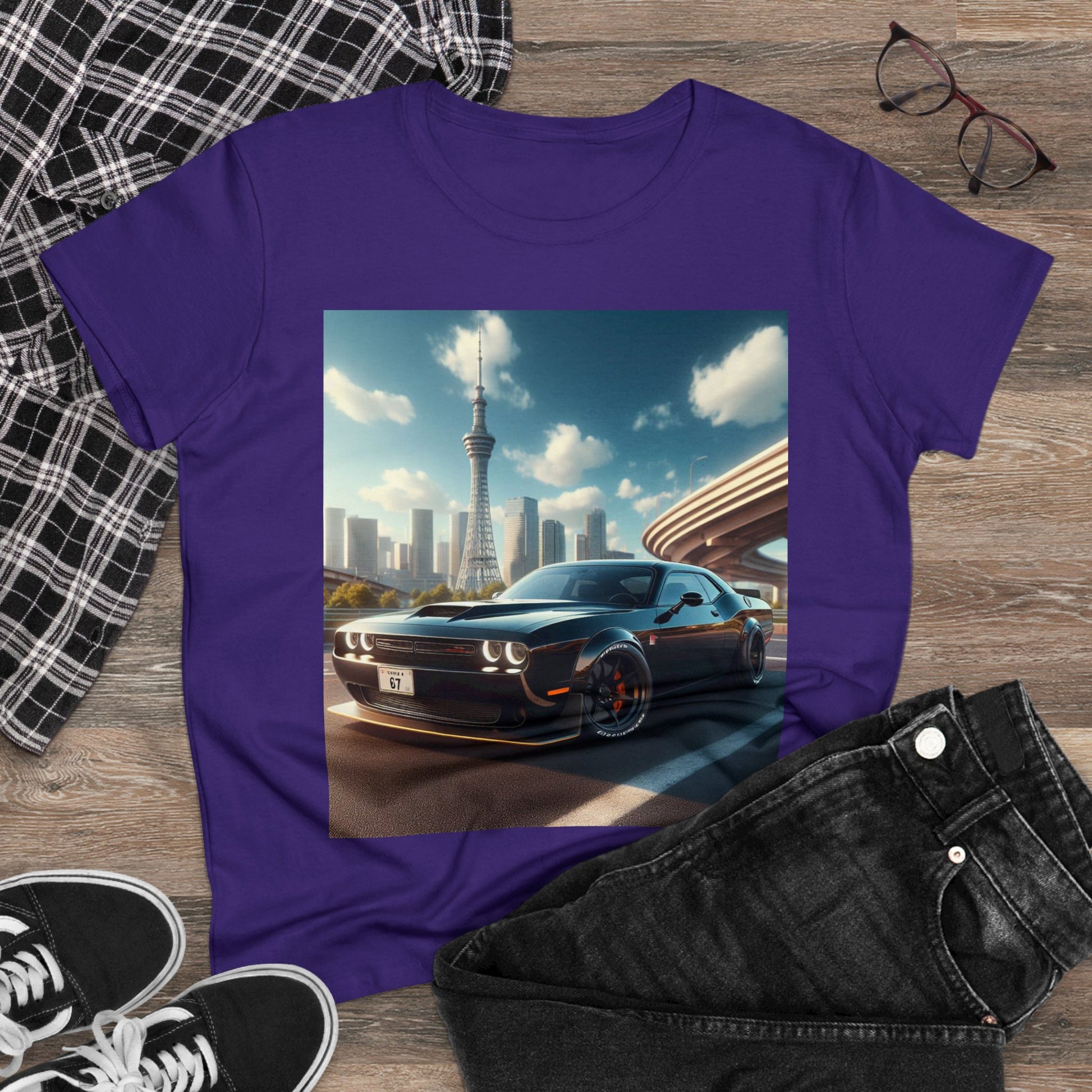 Black Challenger T-Shirt T-Shirt Printify
