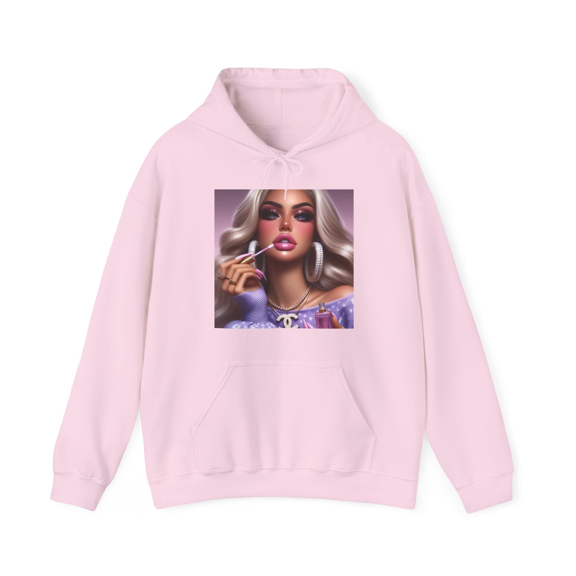 Gloss Up Hoodie Hoodie Printify Light Pink S