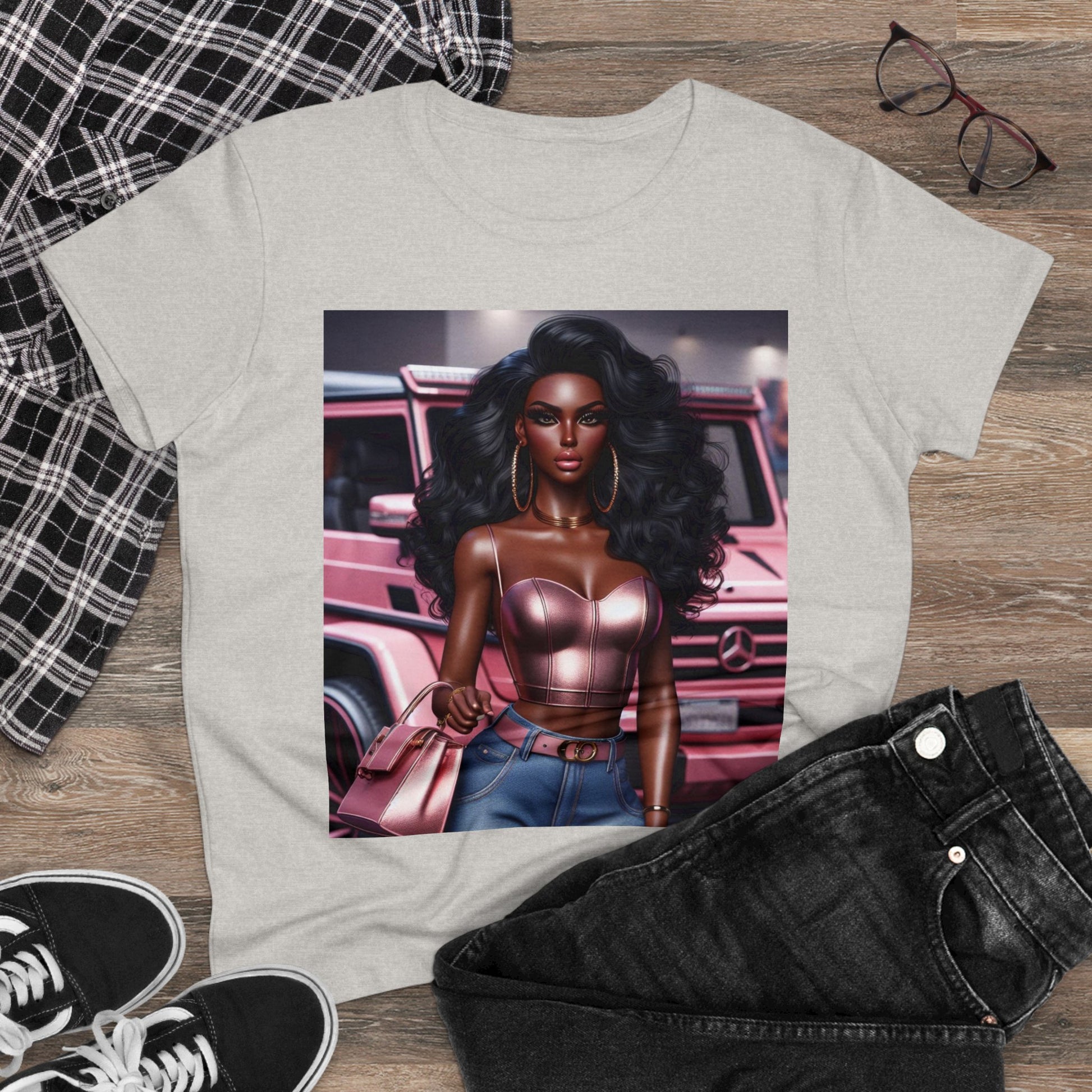 Pink Luxury T-Shirt T-Shirt Printify