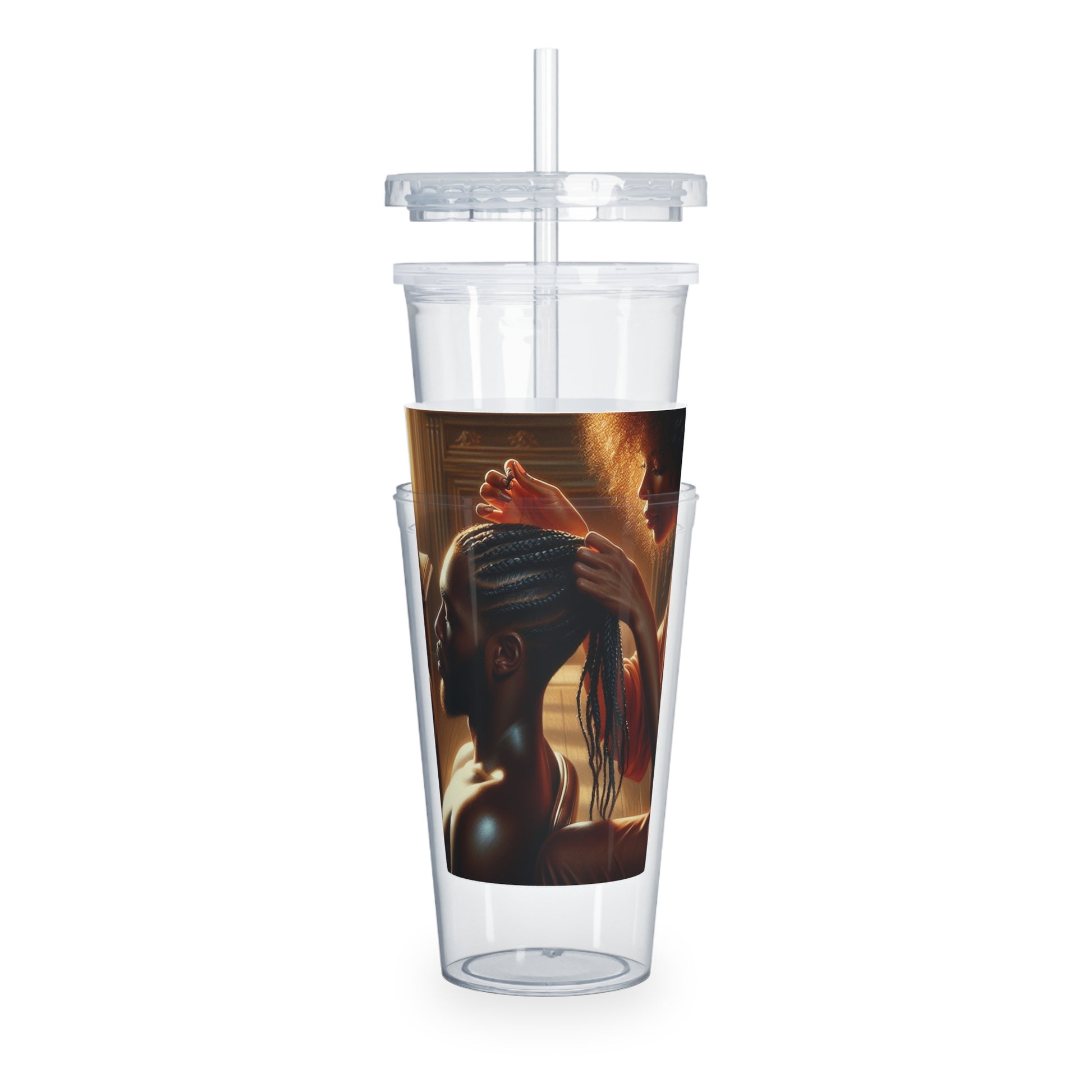 Braid My Hair Tumbler with Straw Mug Printify