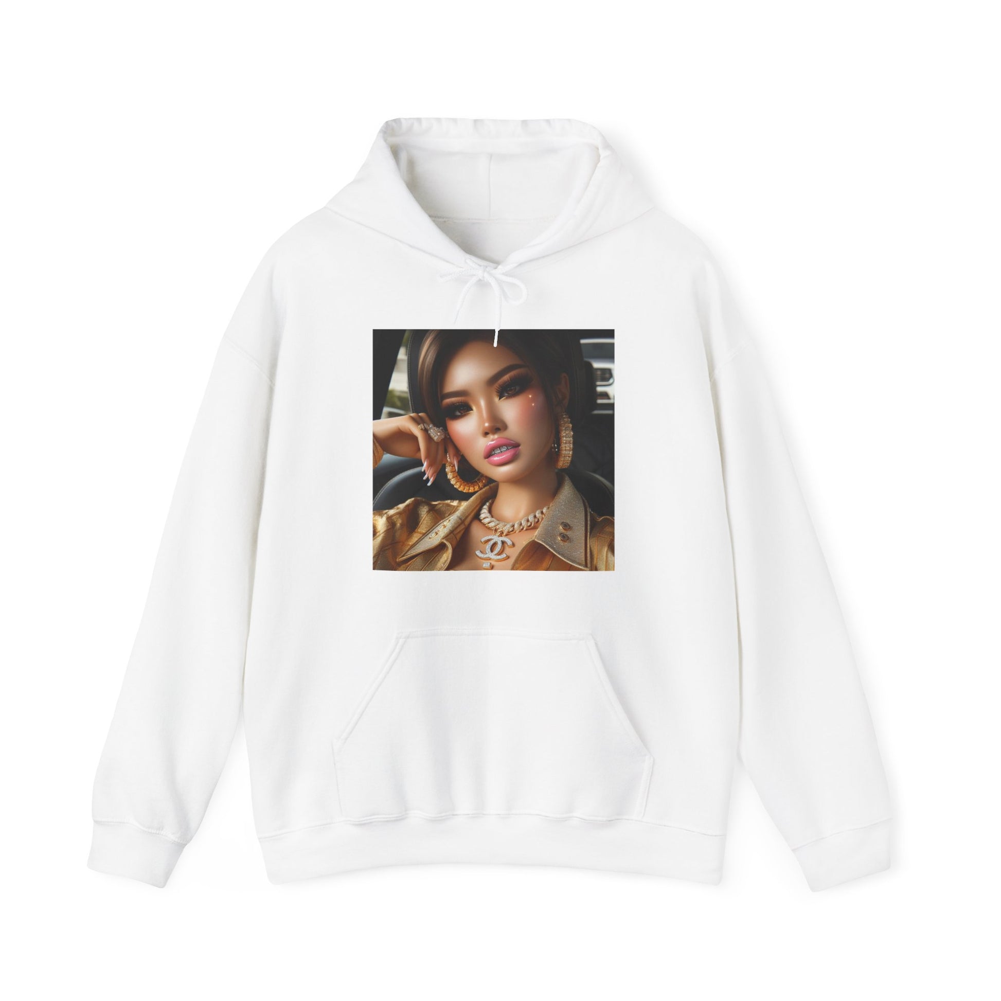 Car Beauty Hoodie Hoodie Printify White S