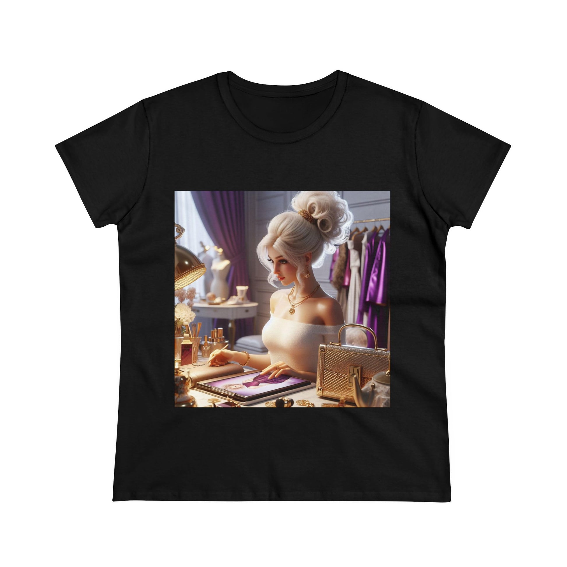 Fashion and Beauty T-Shirt T-Shirt Printify Black S