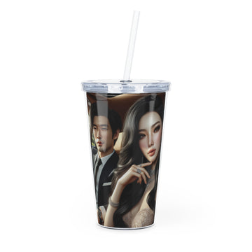 Elegant Drive Tumbler with Straw Mug Printify 20oz Transparent