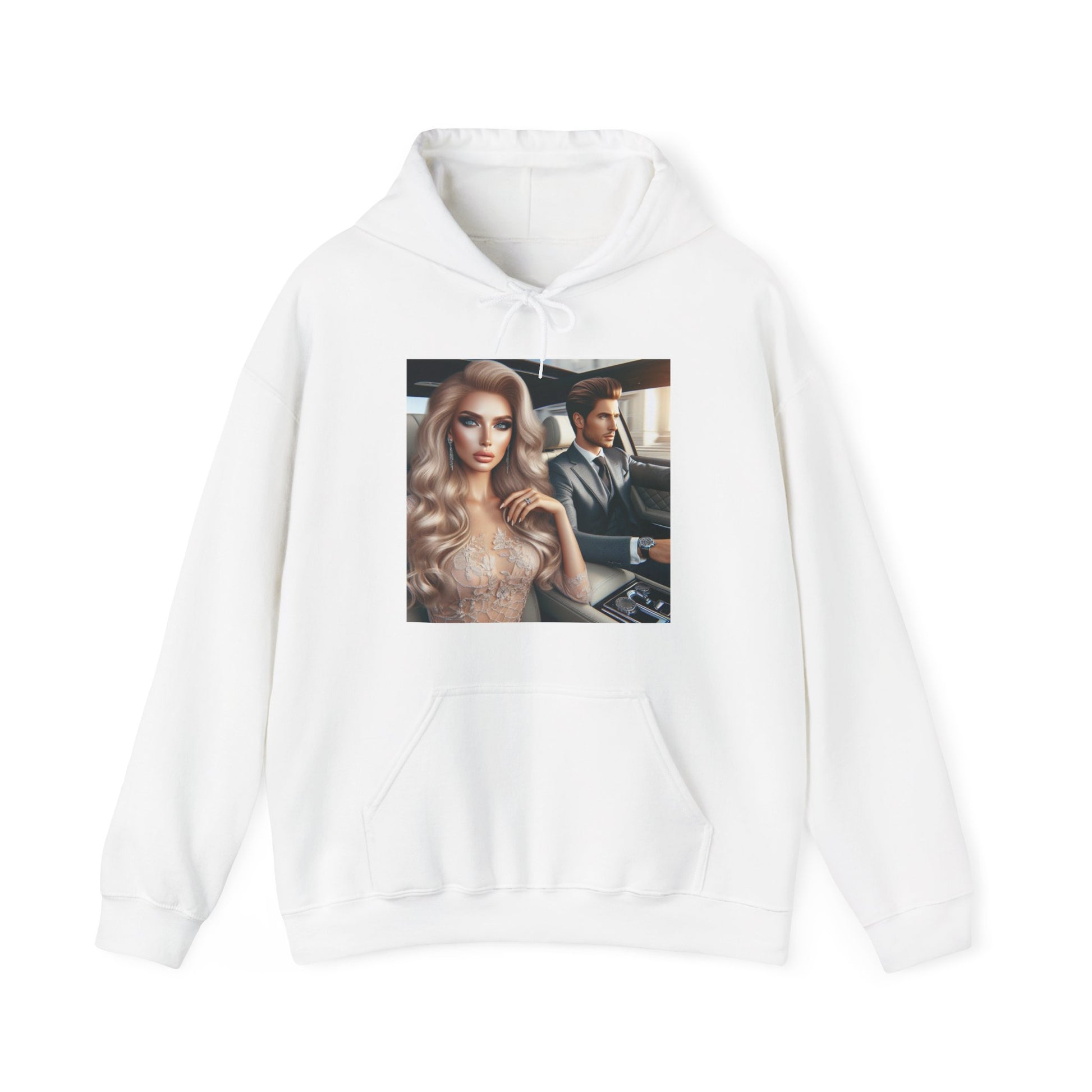 Elegant Drive Hoodie Hoodie Printify White S