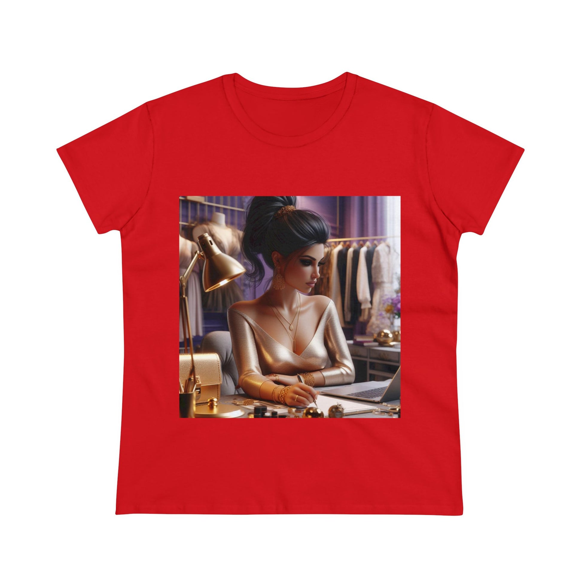 Fashion and Beauty T-Shirt T-Shirt Printify Red S