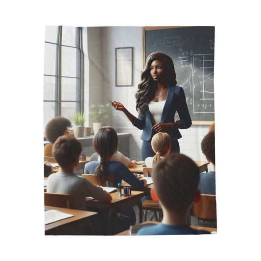 Class in Session Plush Blanket All Over Prints Printify 50" × 60"