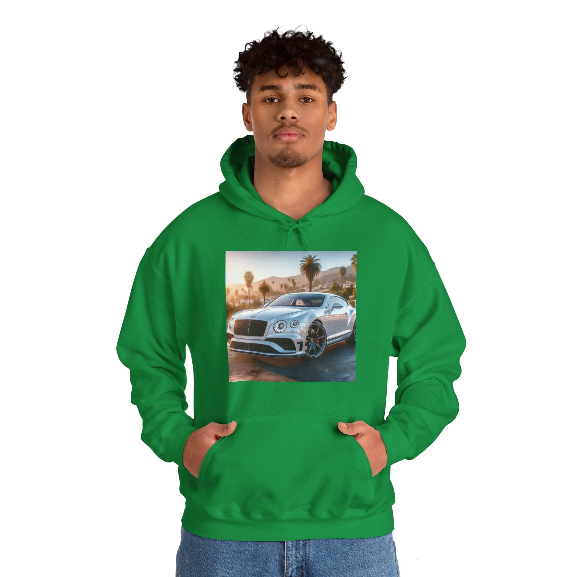 Silver Bentley Hoodie Hoodie Printify
