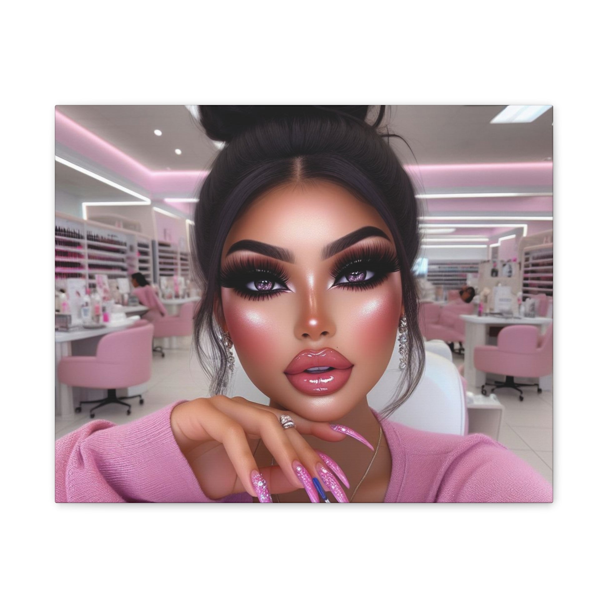 Nail Day Canvas Canvas Printify