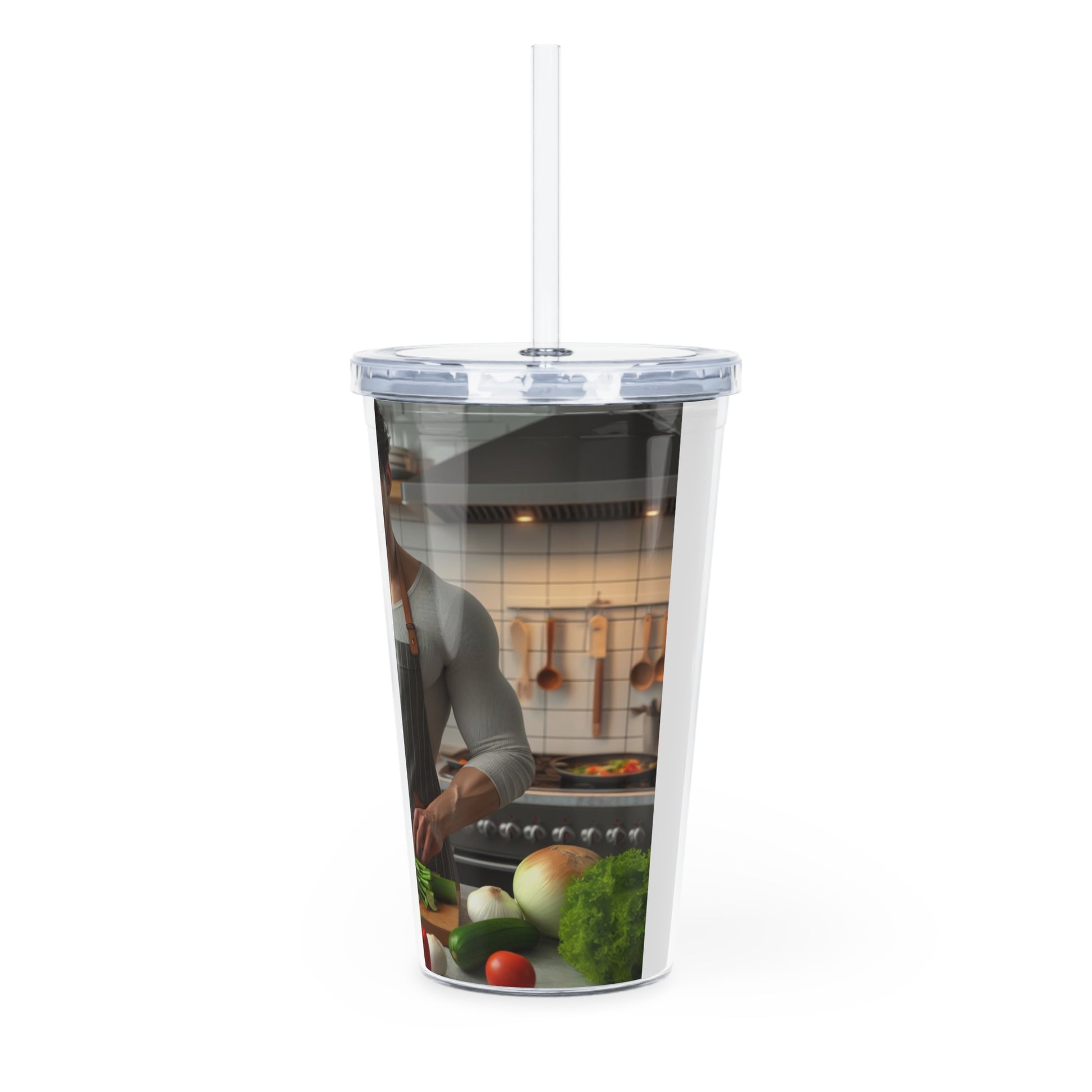 Dinner Time Tumbler with Straw Mug Printify