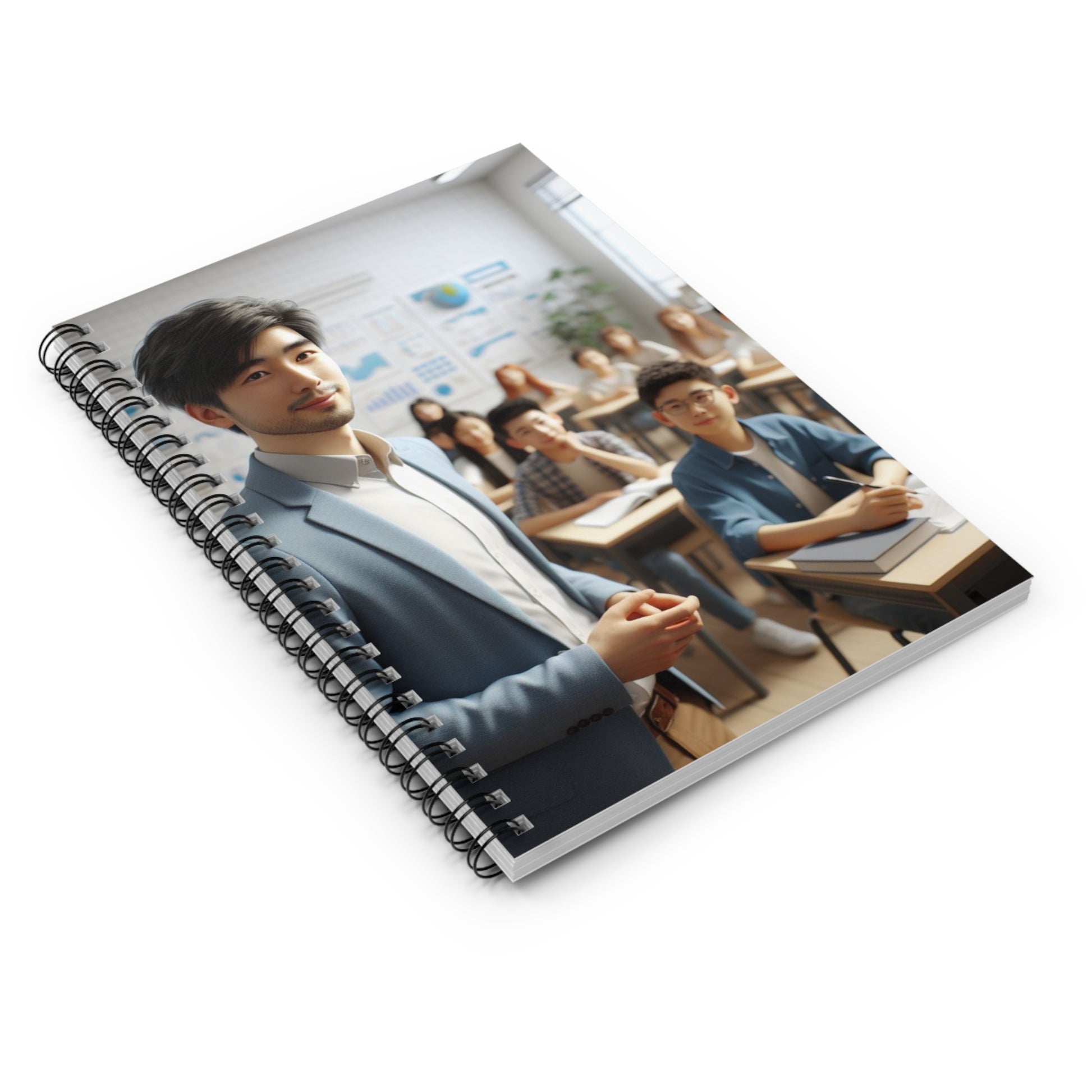 Class in Session Spiral Notebook Paper products Printify