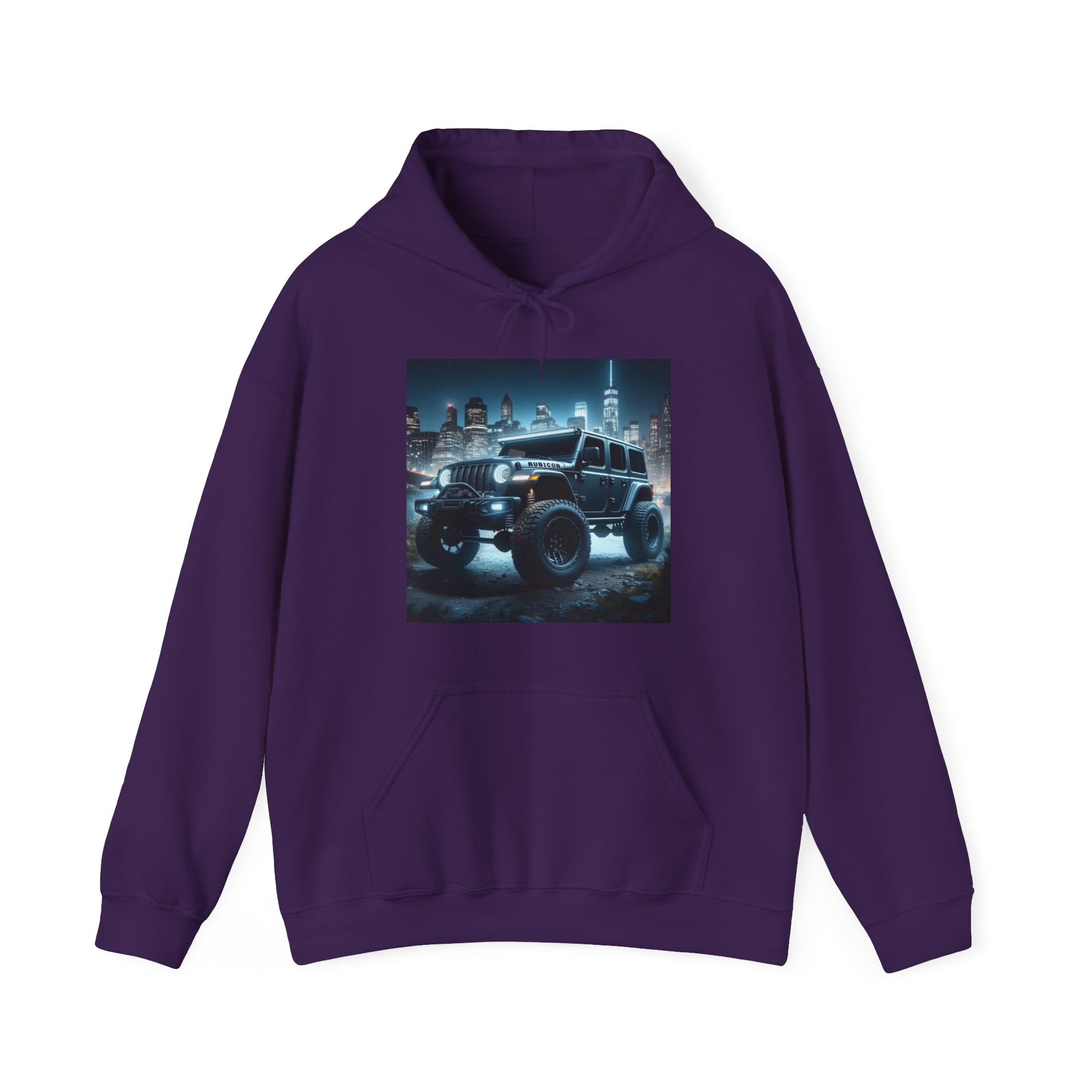 Gray Rubicon Hoodie Hoodie Printify Purple S
