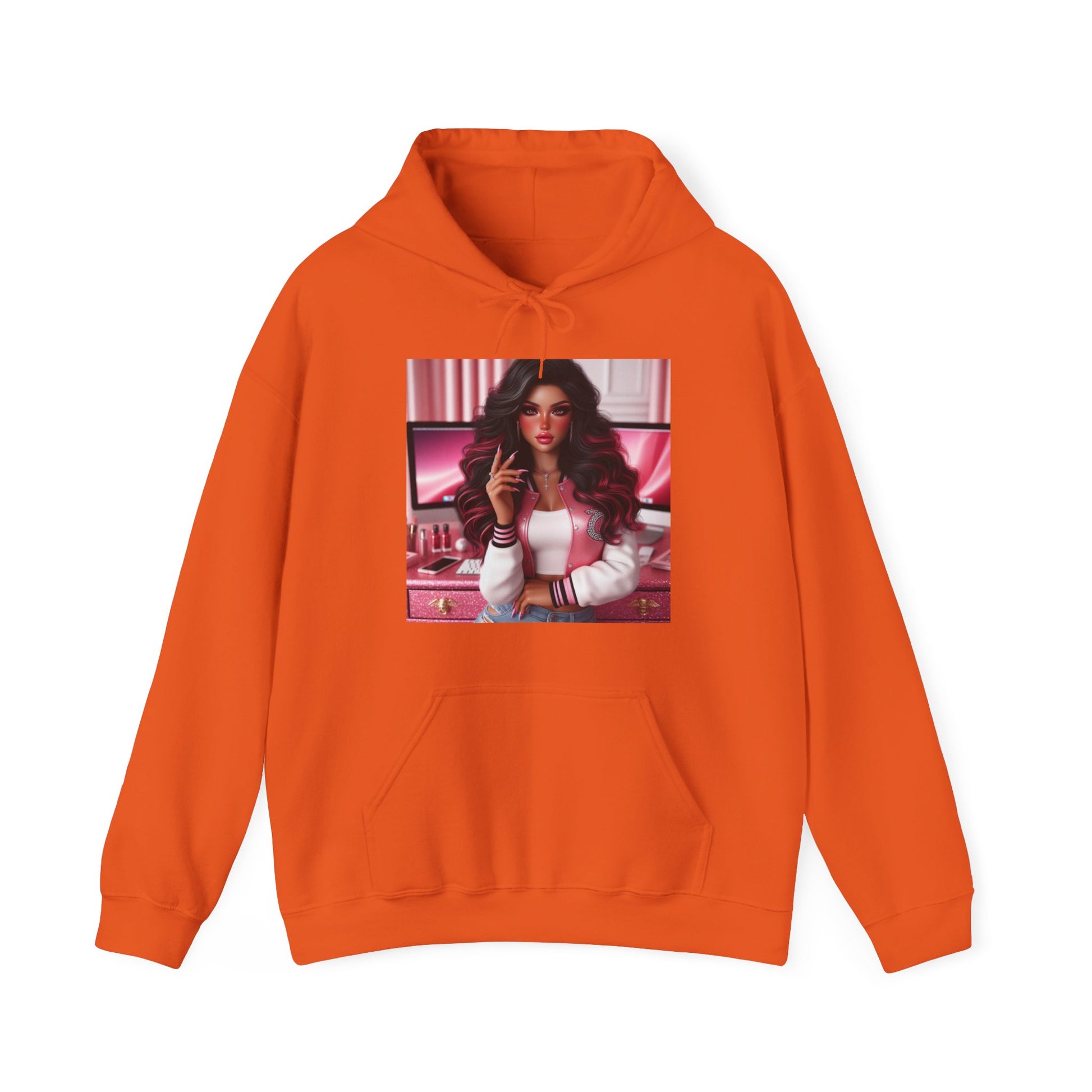 Pink Everything Hoodie Hoodie Printify Orange S