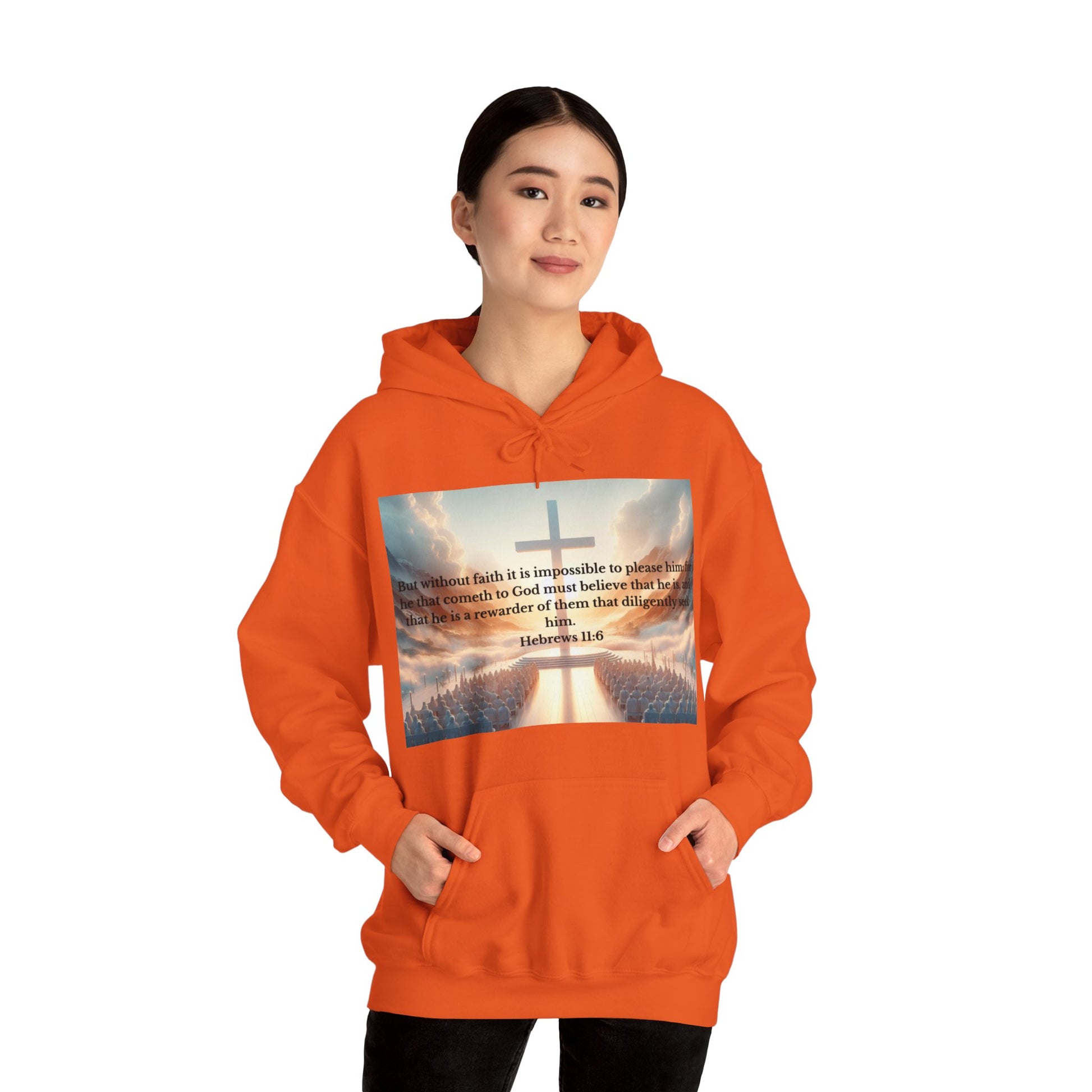 Hebrews 11:6 Hoodie Hoodie Printify