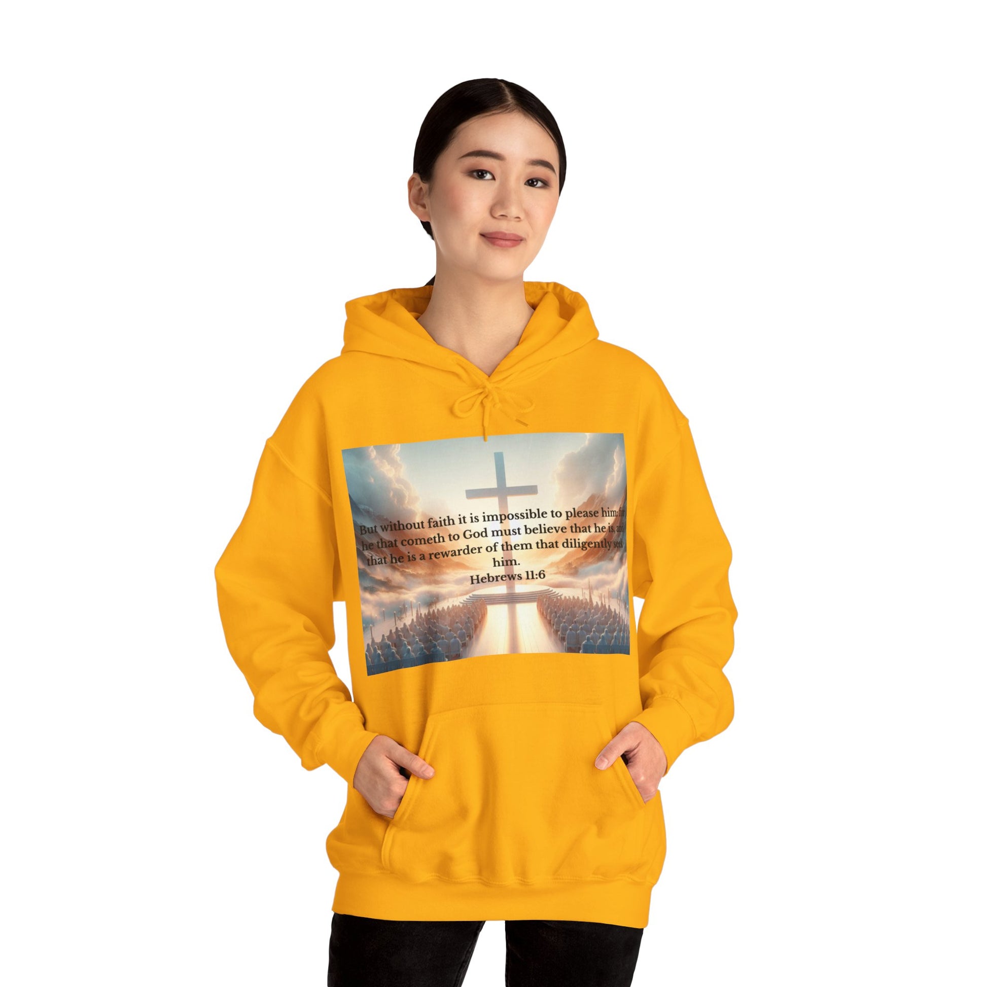 Hebrews 11:6 Hoodie Hoodie Printify