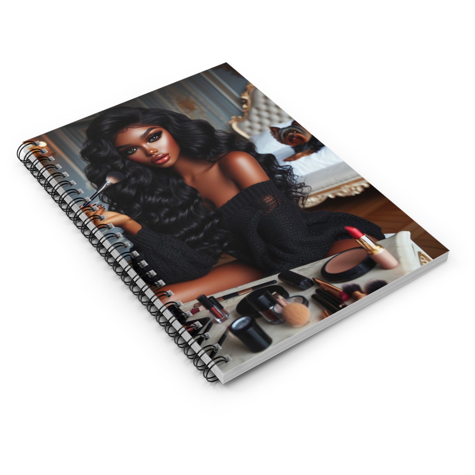 Make Up Time Spiral Notebook Paper products Printify
