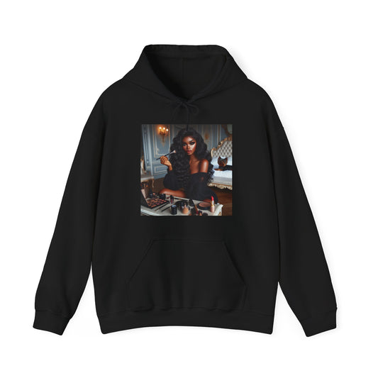 Make Up Time Hoodie Hoodie Printify Black S