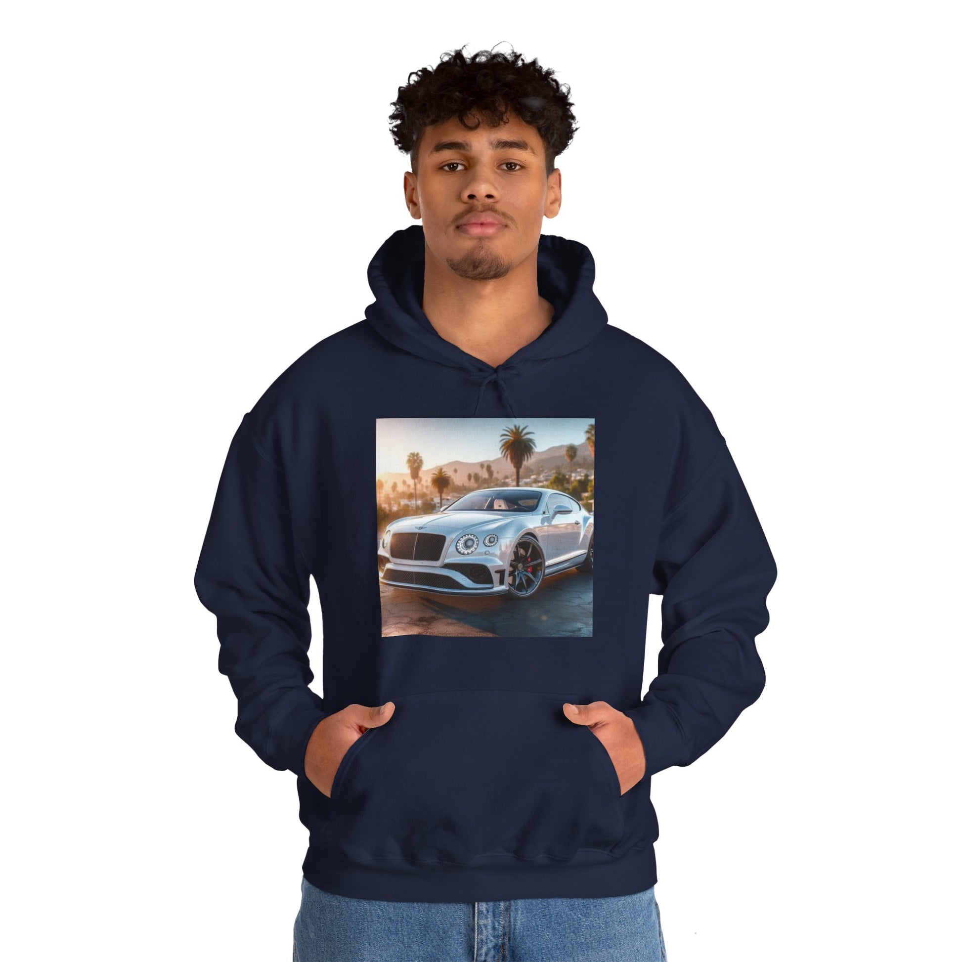 Silver Bentley Hoodie Hoodie Printify