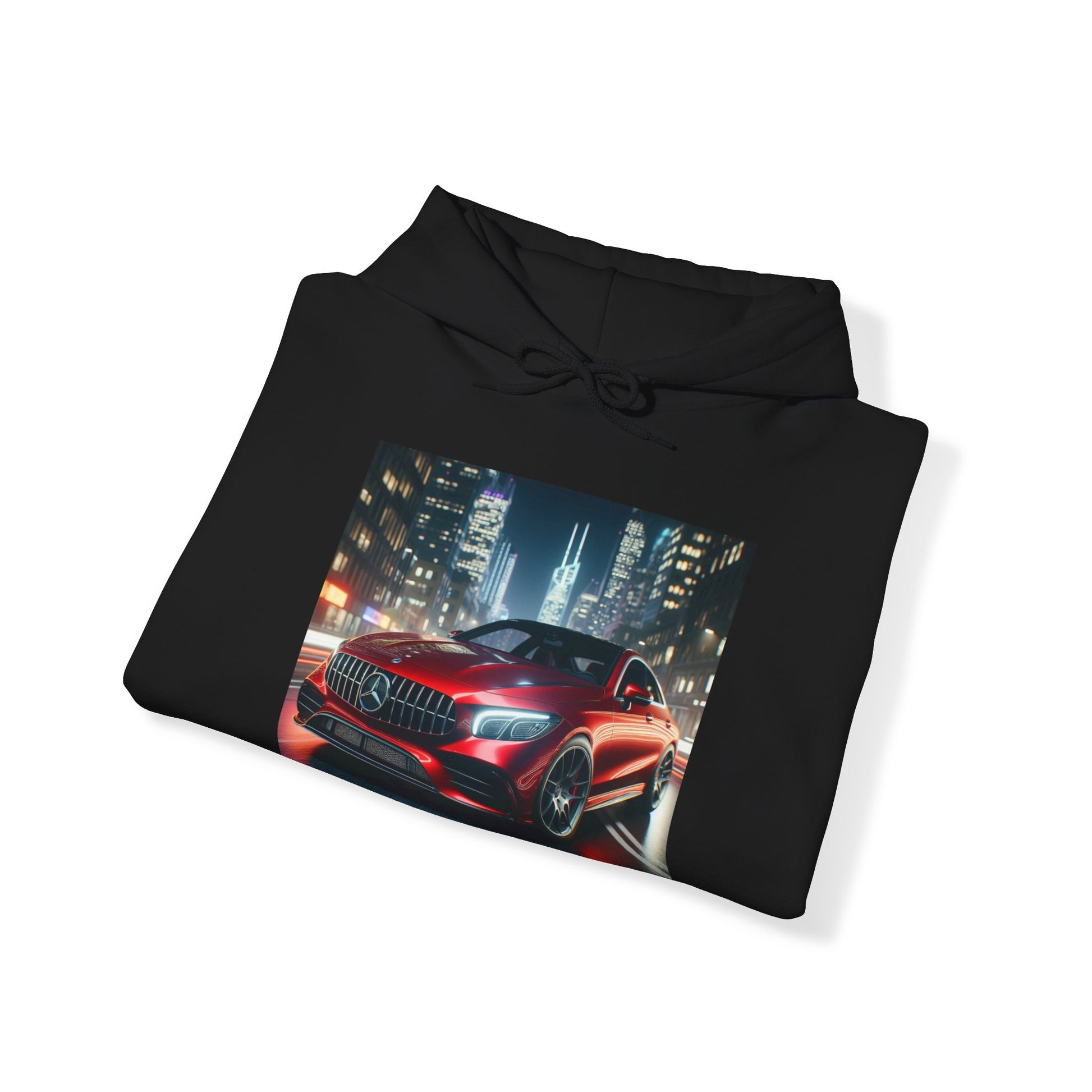 Red Mercedes Hoodie Hoodie Printify