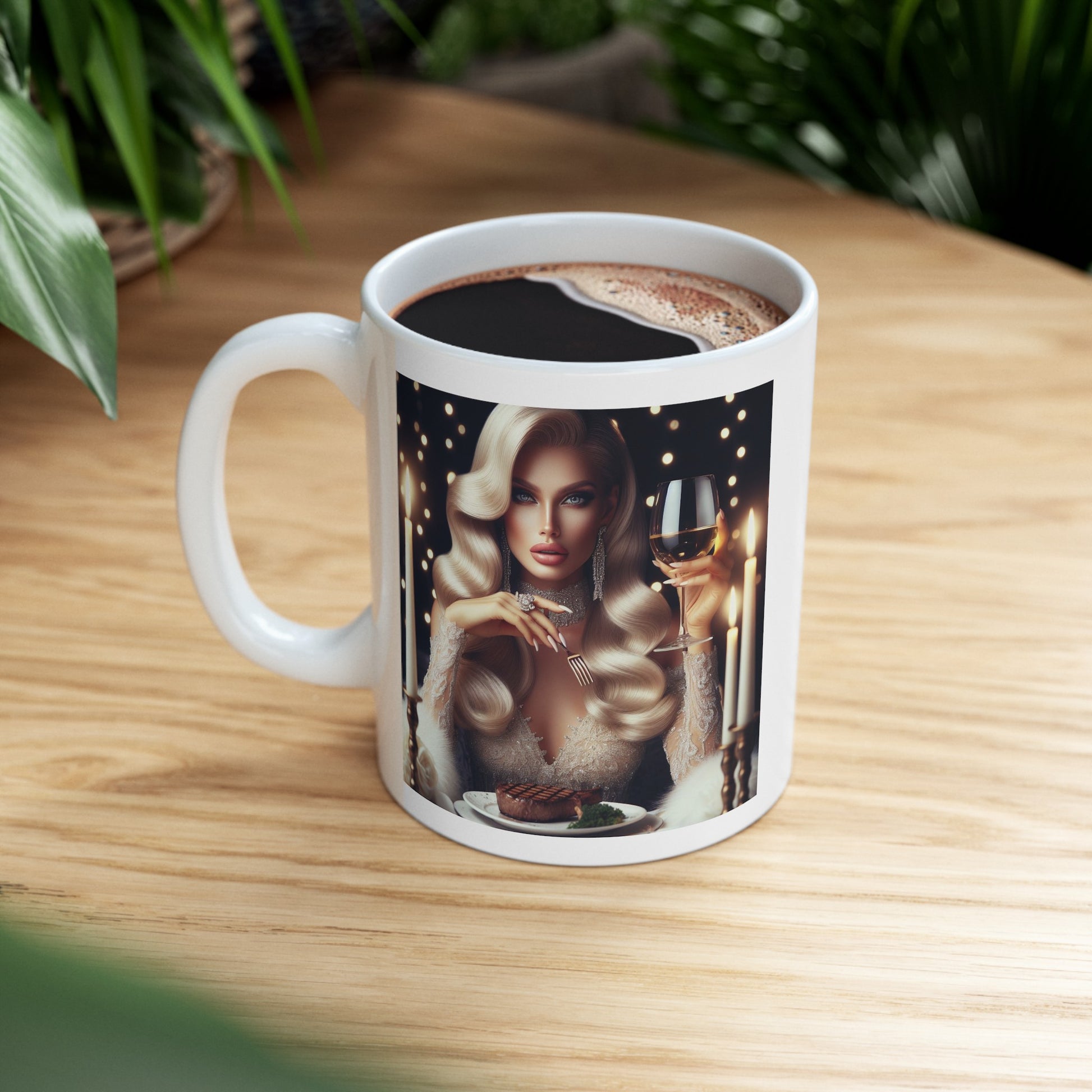 Elegant Meal Mug Mug Printify