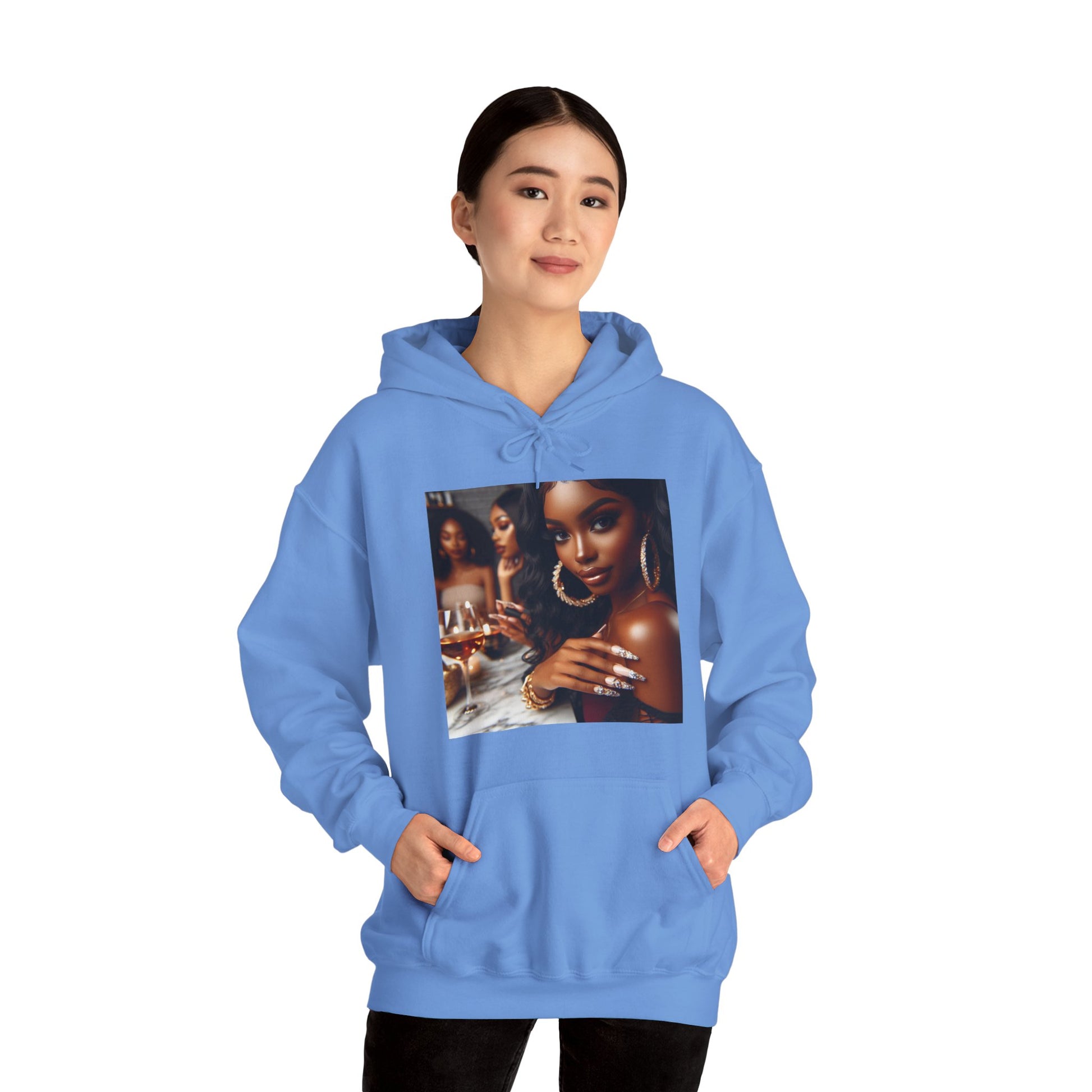 Wine Down Hoodie Hoodie Printify