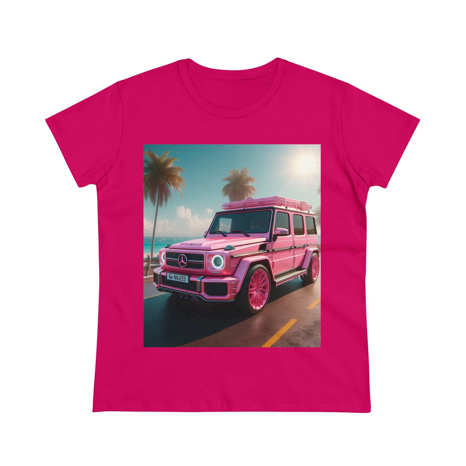 Pink G-Wagon T-Shirt T-Shirt Printify Heliconia S