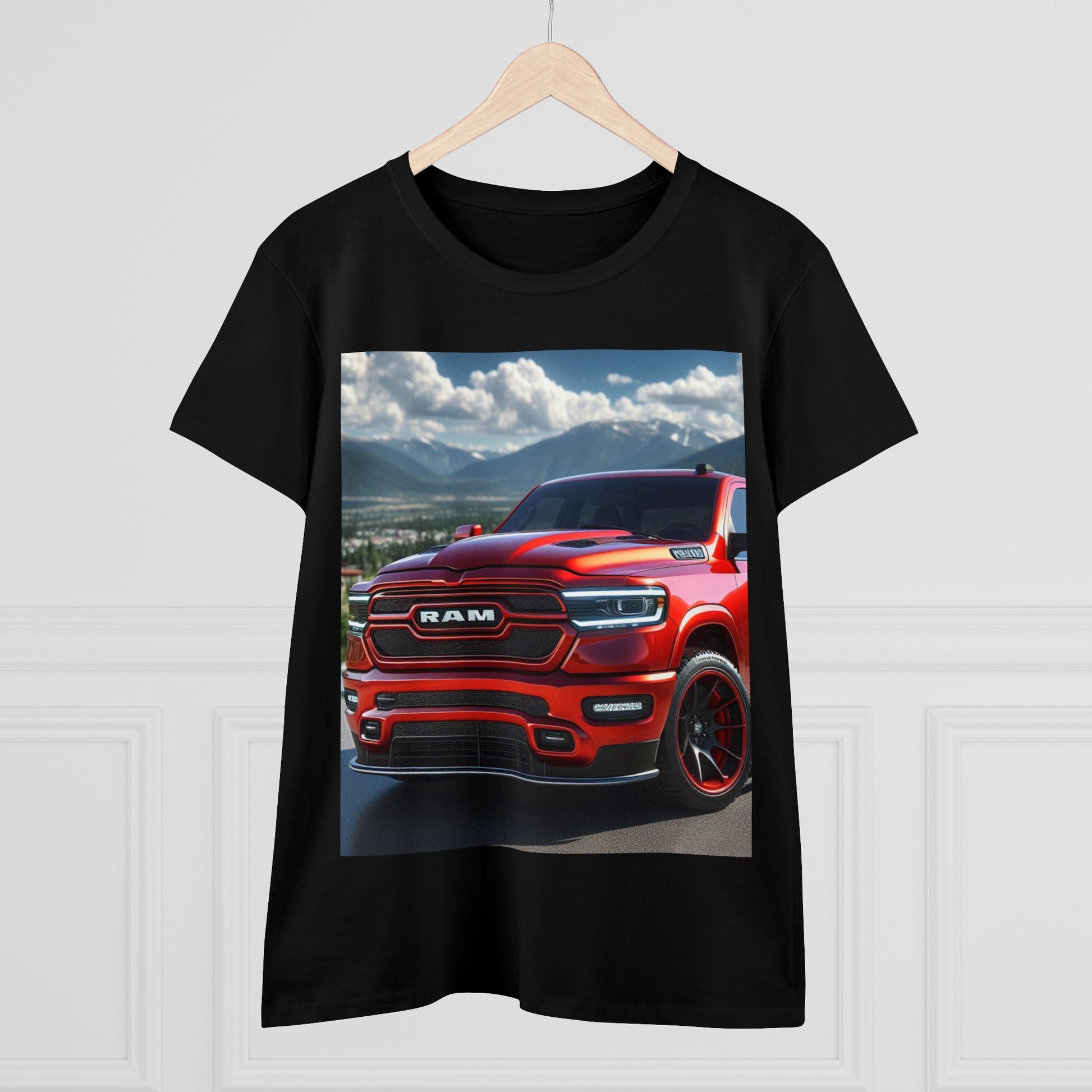 Red Dodge Ram T-Shirrt T-Shirt Printify
