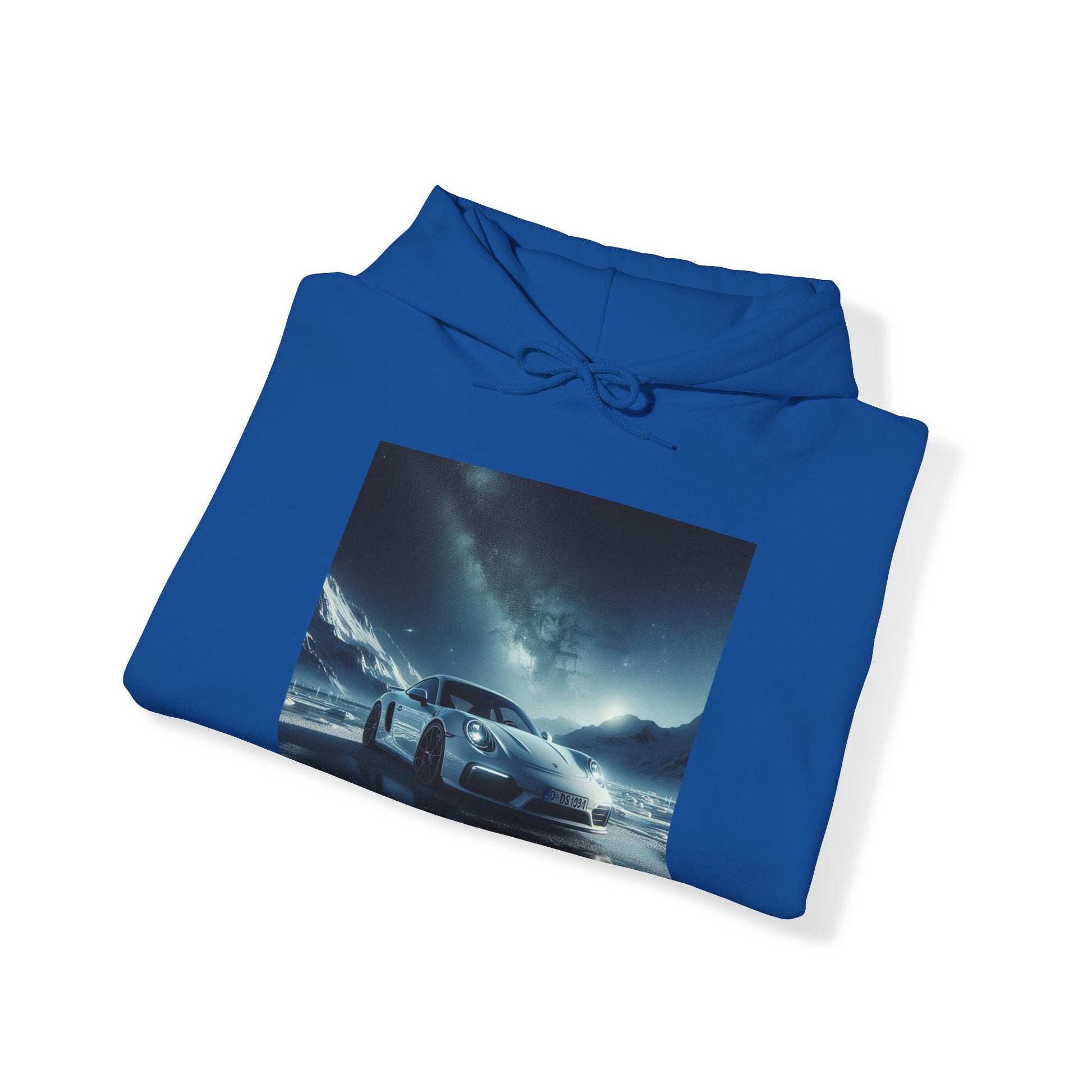 White Porsche Hoodie Hoodie Printify