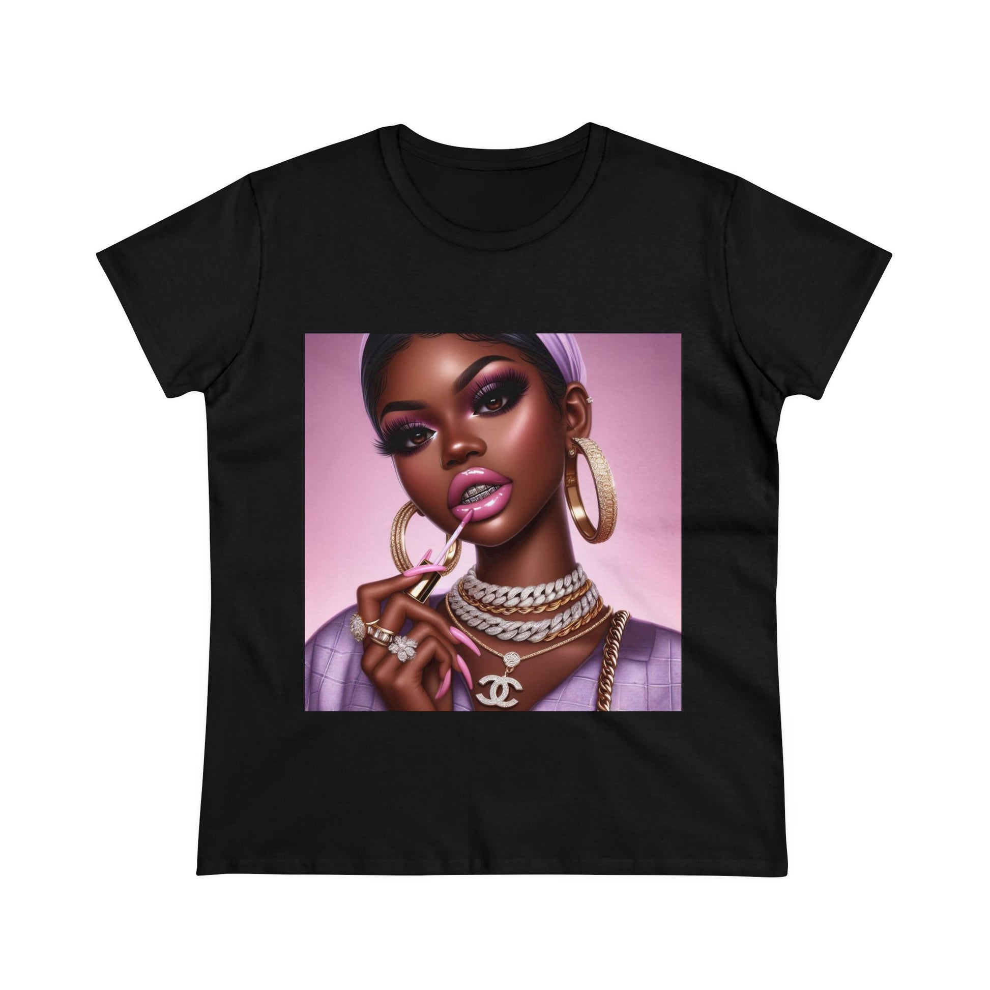 Gloss Up T-Shirt T-Shirt Printify Black S