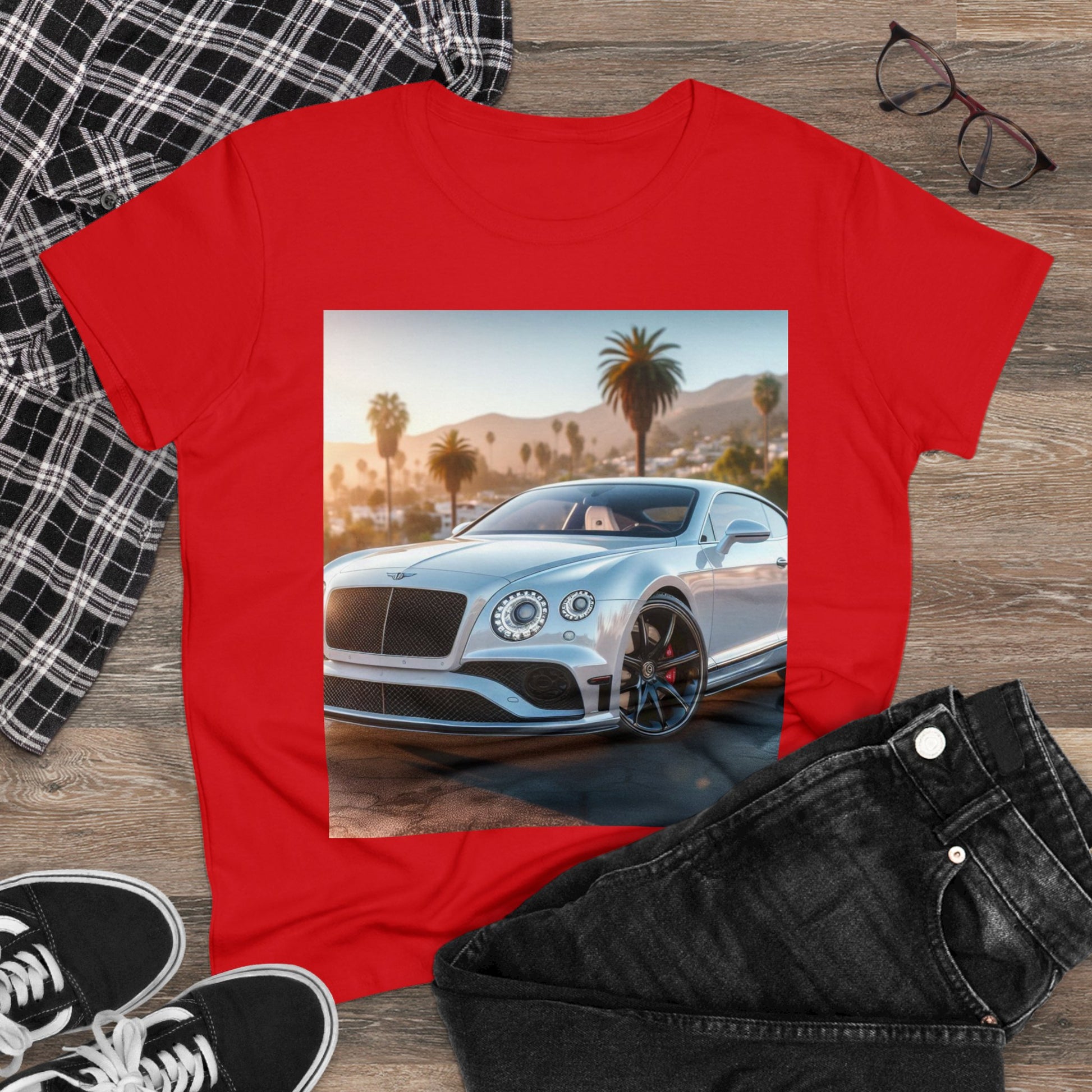 Silver Bentley T-Shirt T-Shirt Printify