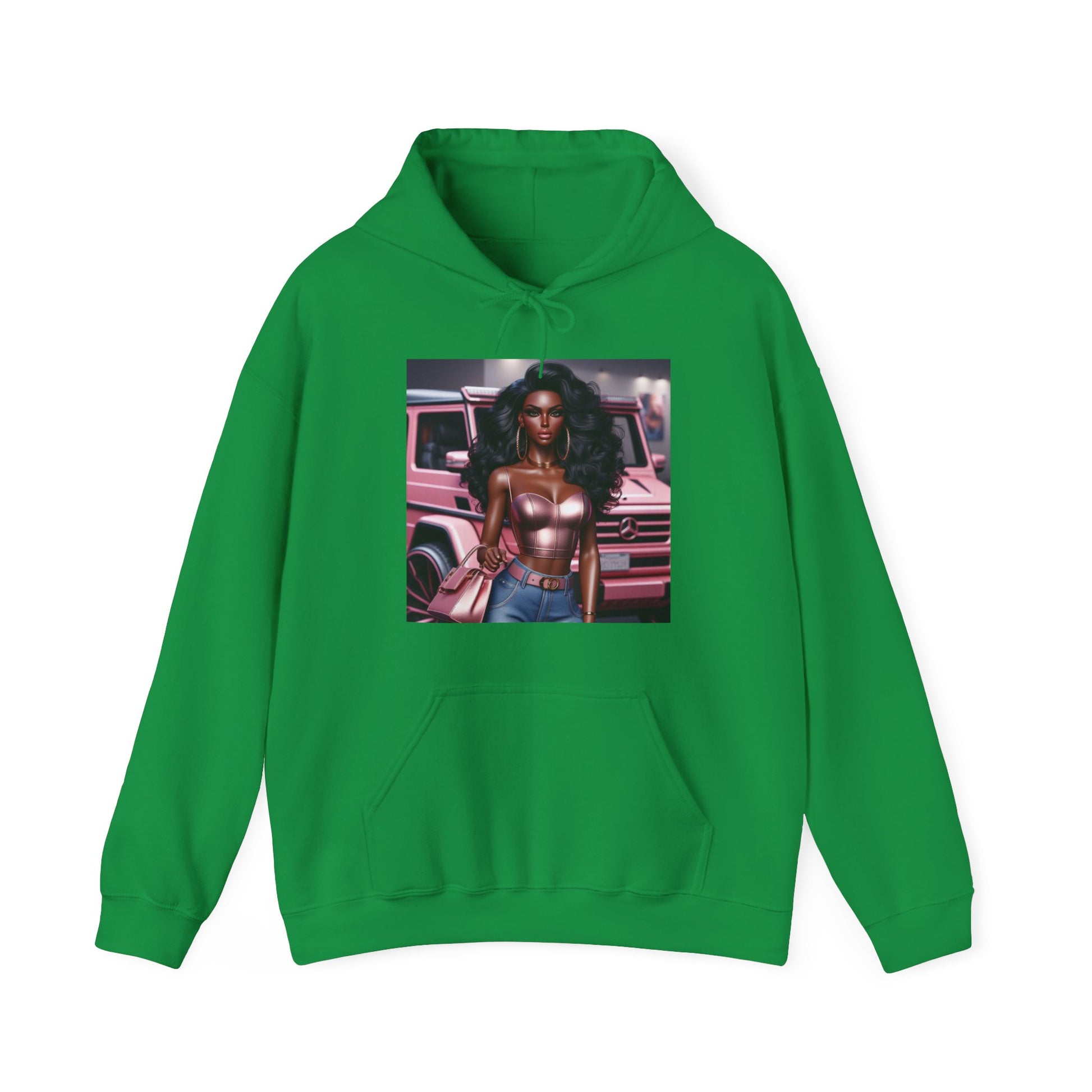 Pink Luxury Hoodie Hoodie Printify Irish Green S