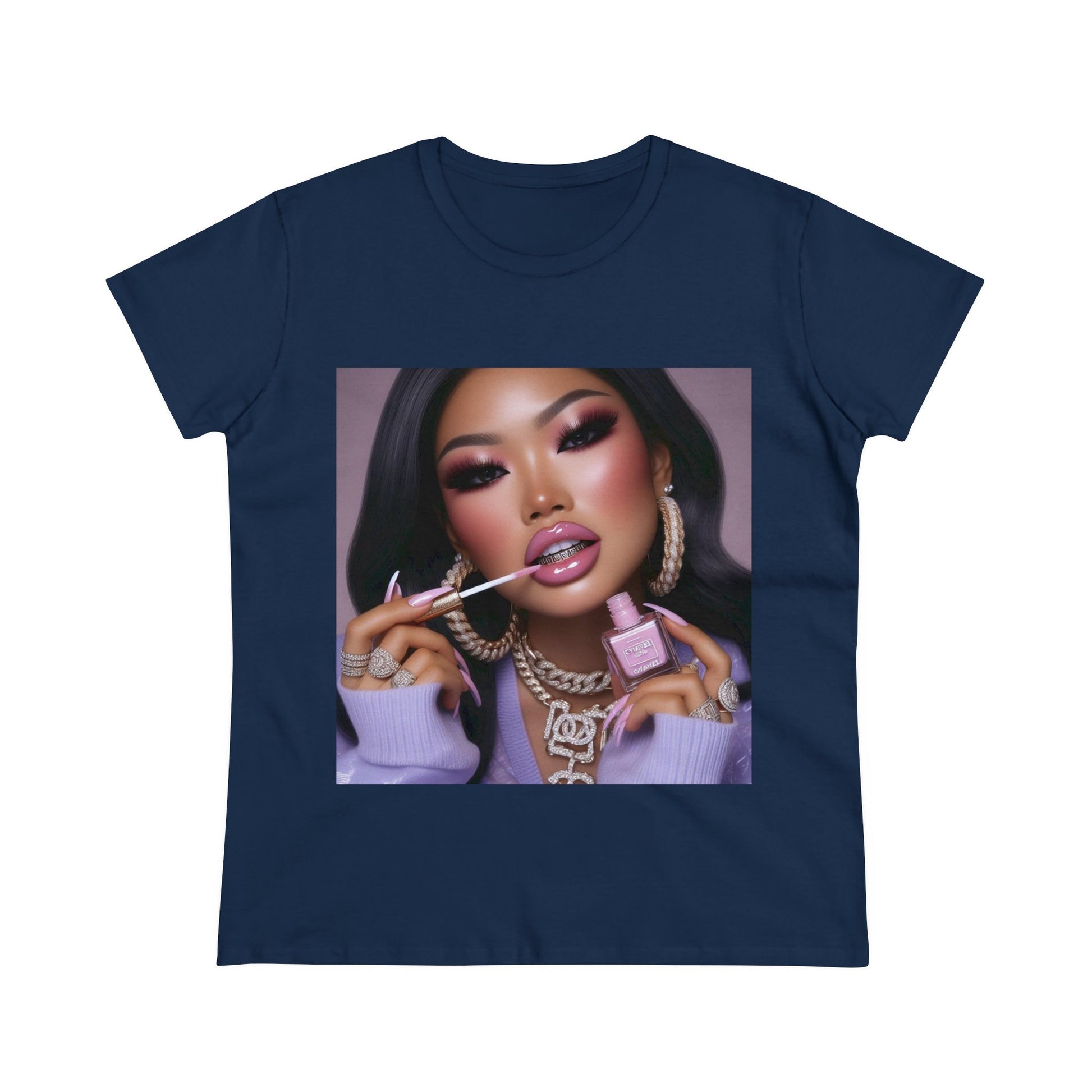 Gloss Up T-Shirt T-Shirt Printify Navy S