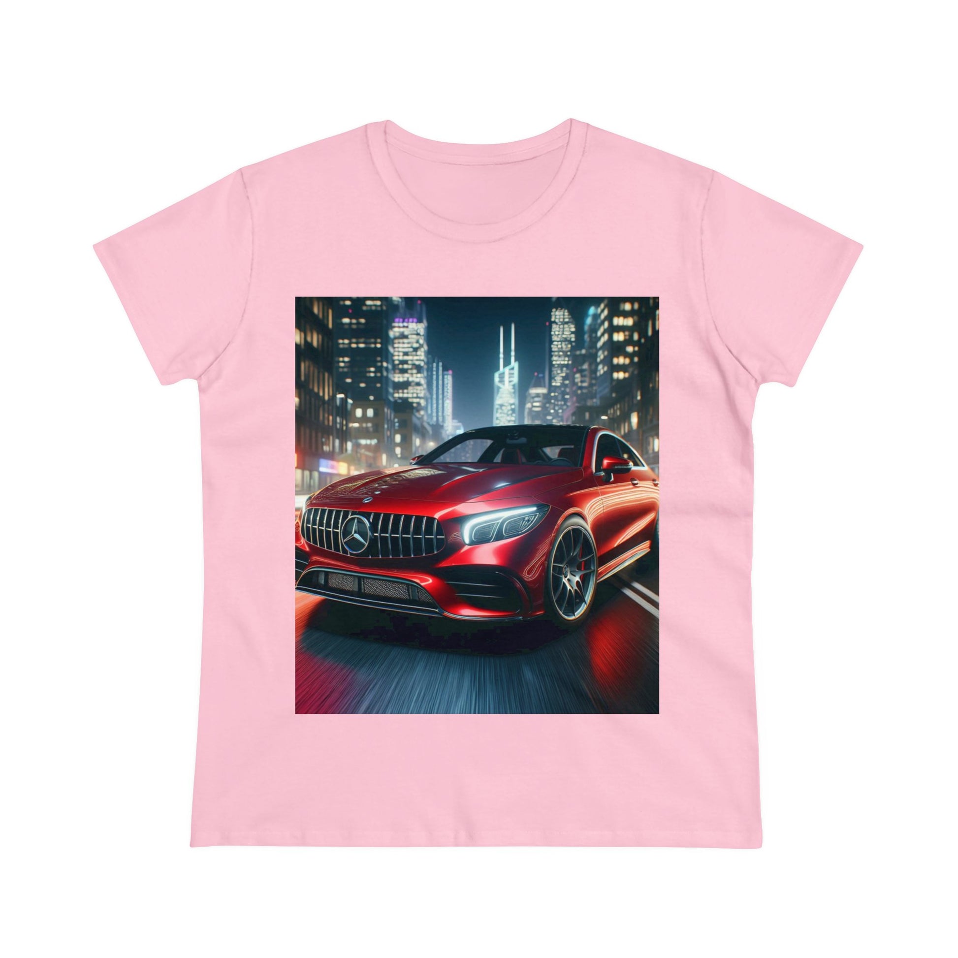 Red Mercedes T-Shirt T-Shirt Printify Light Pink S