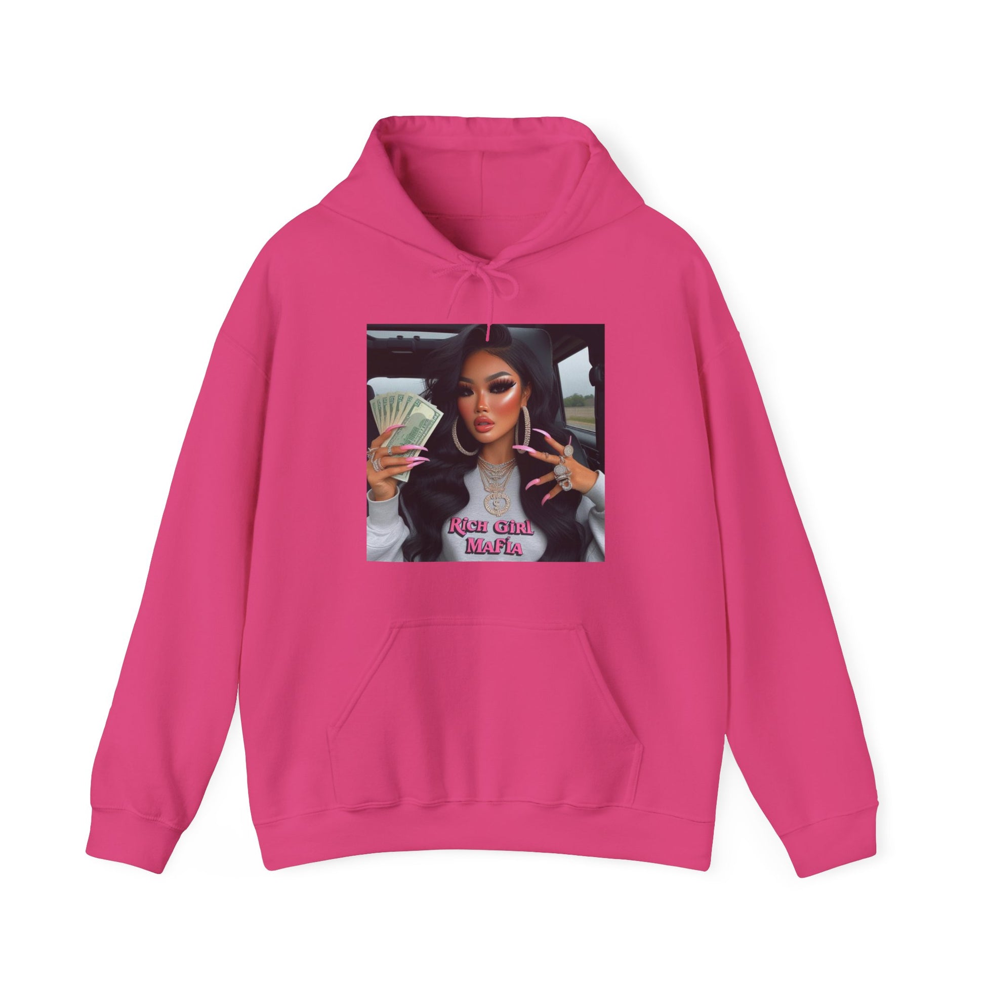 Rich Girl Mafia Hoodie Hoodie Printify Heliconia S