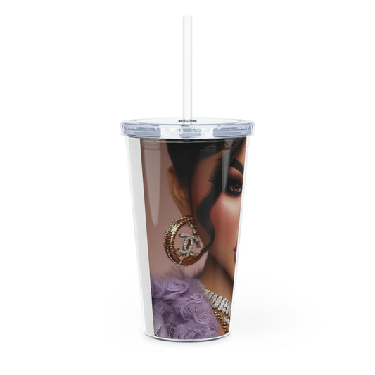 Chanel Please Tumbler with Straw Mug Printify