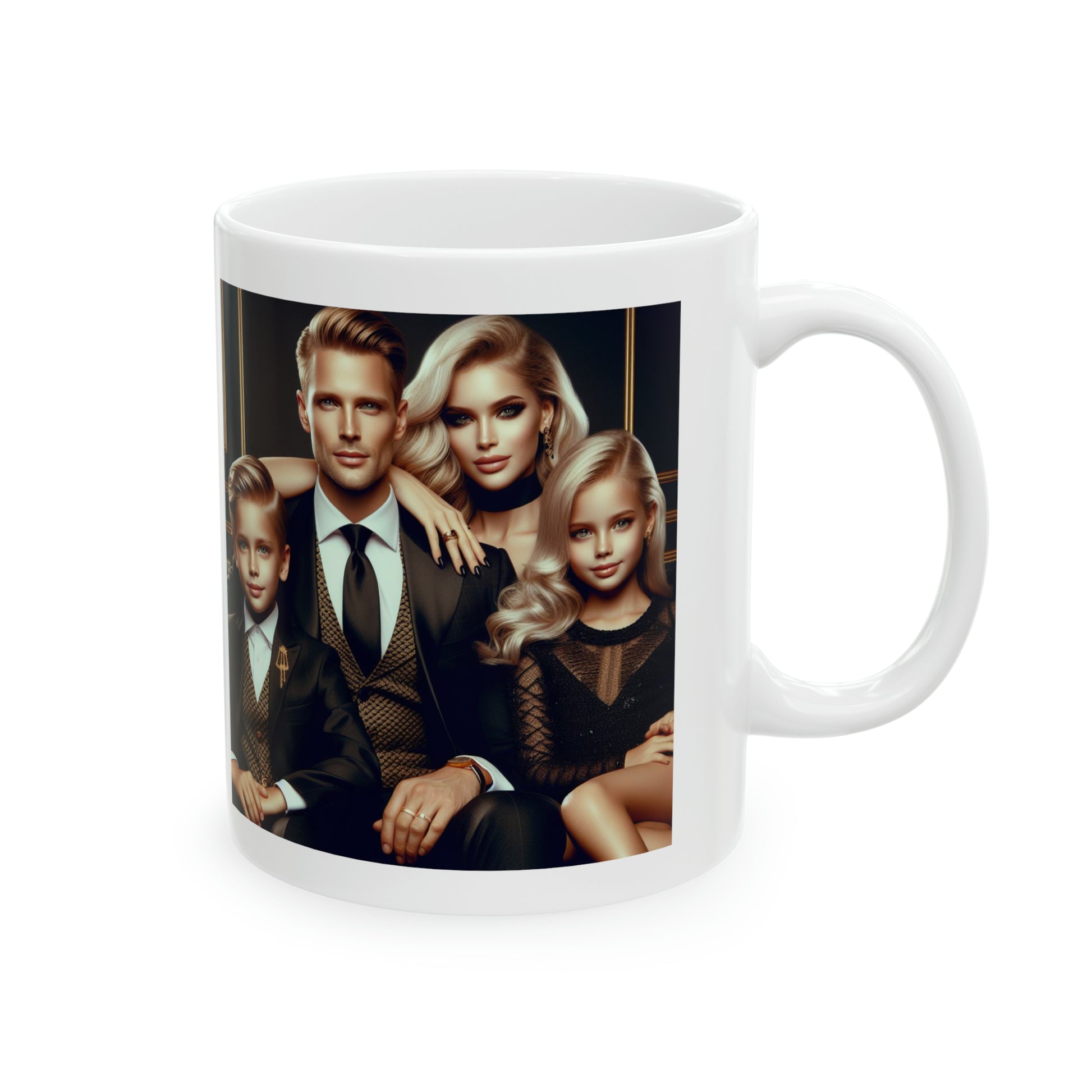 Family Portrait Mug Mug Printify
